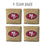 YouTheFan NFL San Francisco 49ers Cornhole Bags - 4PK - Gold - Sports Collectibles, Sports Memorabilia, Sports Fan Shop, Sports Gifts