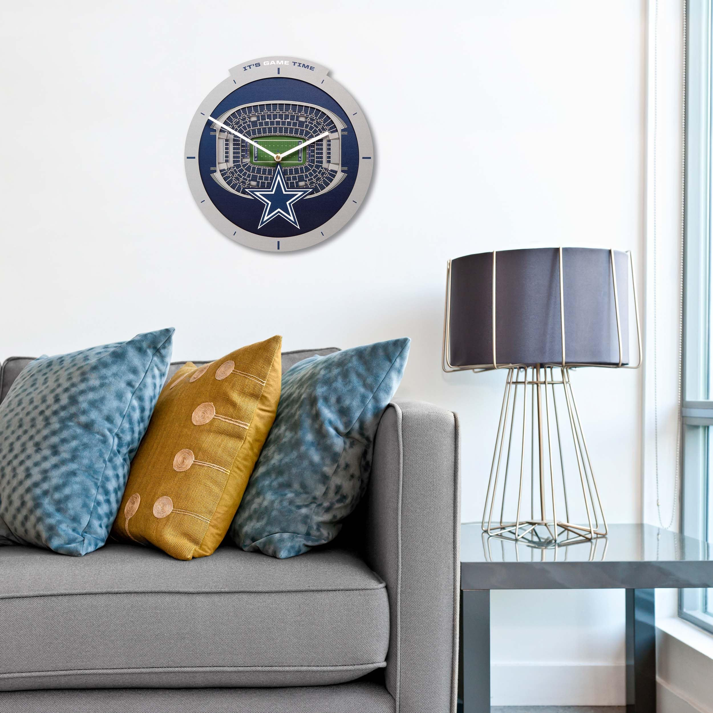 YouTheFan NFL Dallas Cowboys 3D StadiumView Clock - Sports Collectibles, Sports Memorabilia, Sports Fan Shop, Sports Gifts