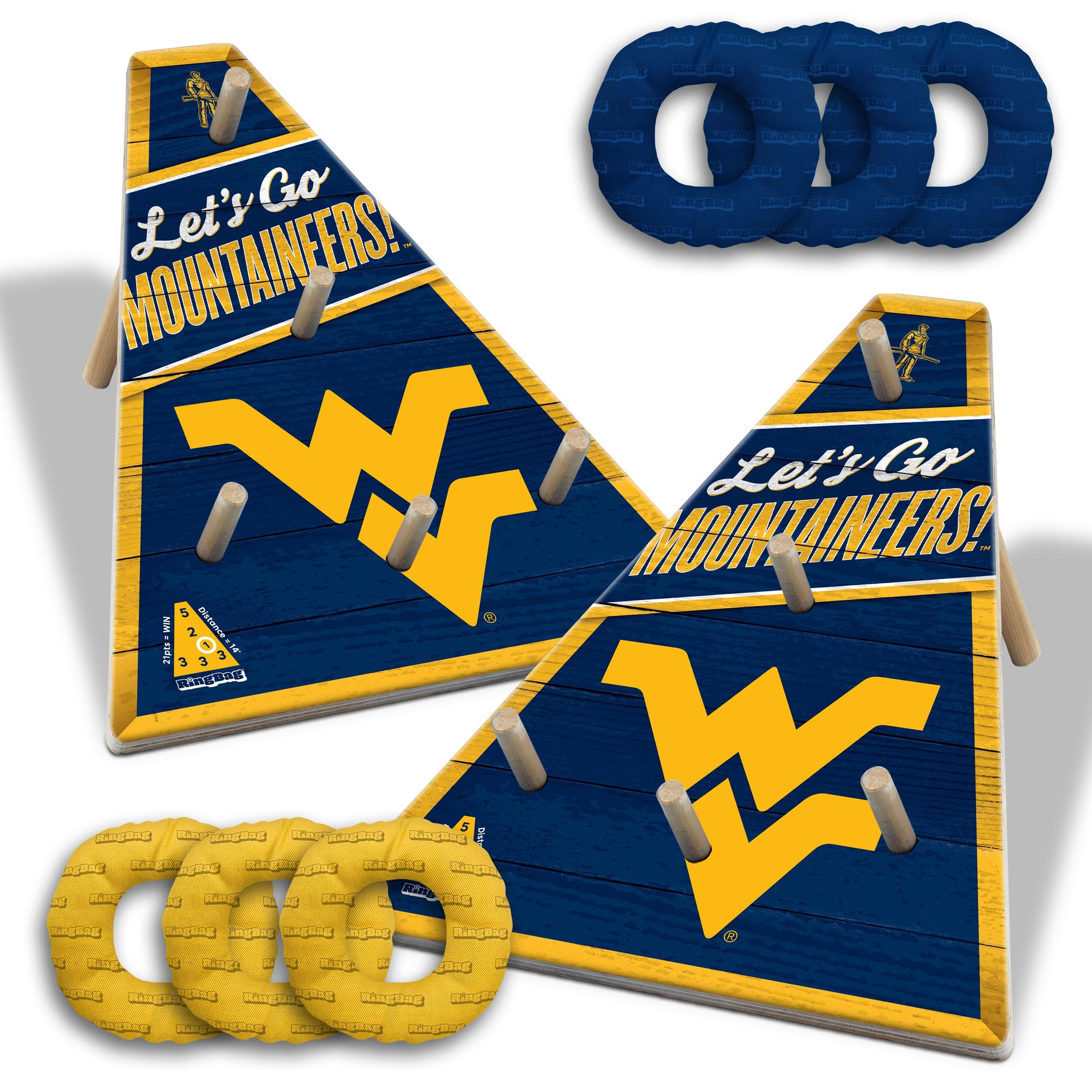 YouTheFan NCAA West Virginia Mountaineers RingBag - Sports Collectibles, Sports Memorabilia, Sports Fan Shop, Sports Gifts
