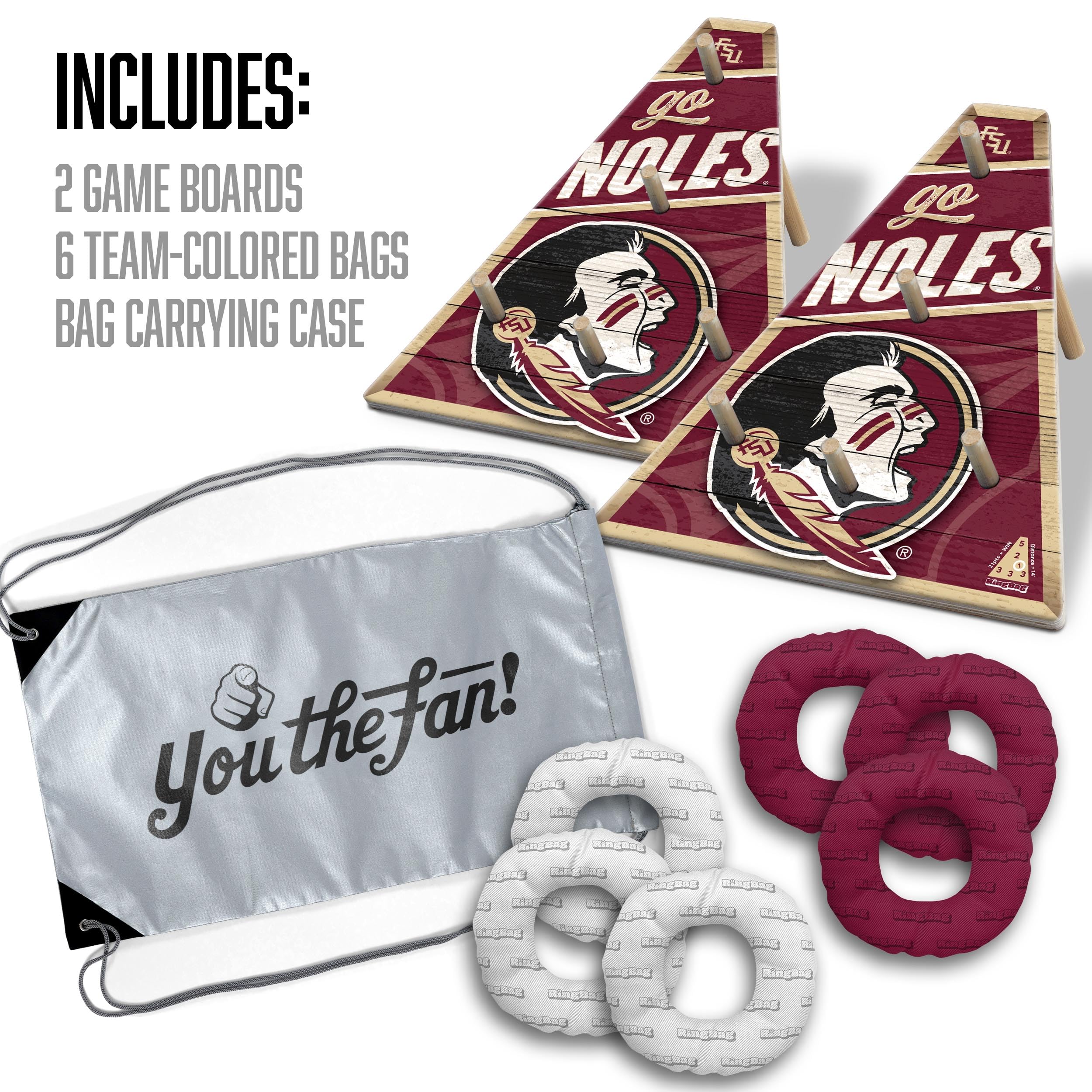 YouTheFan NCAA Florida State Seminoles RingBag - Sports Collectibles, Sports Memorabilia, Sports Fan Shop, Sports Gifts