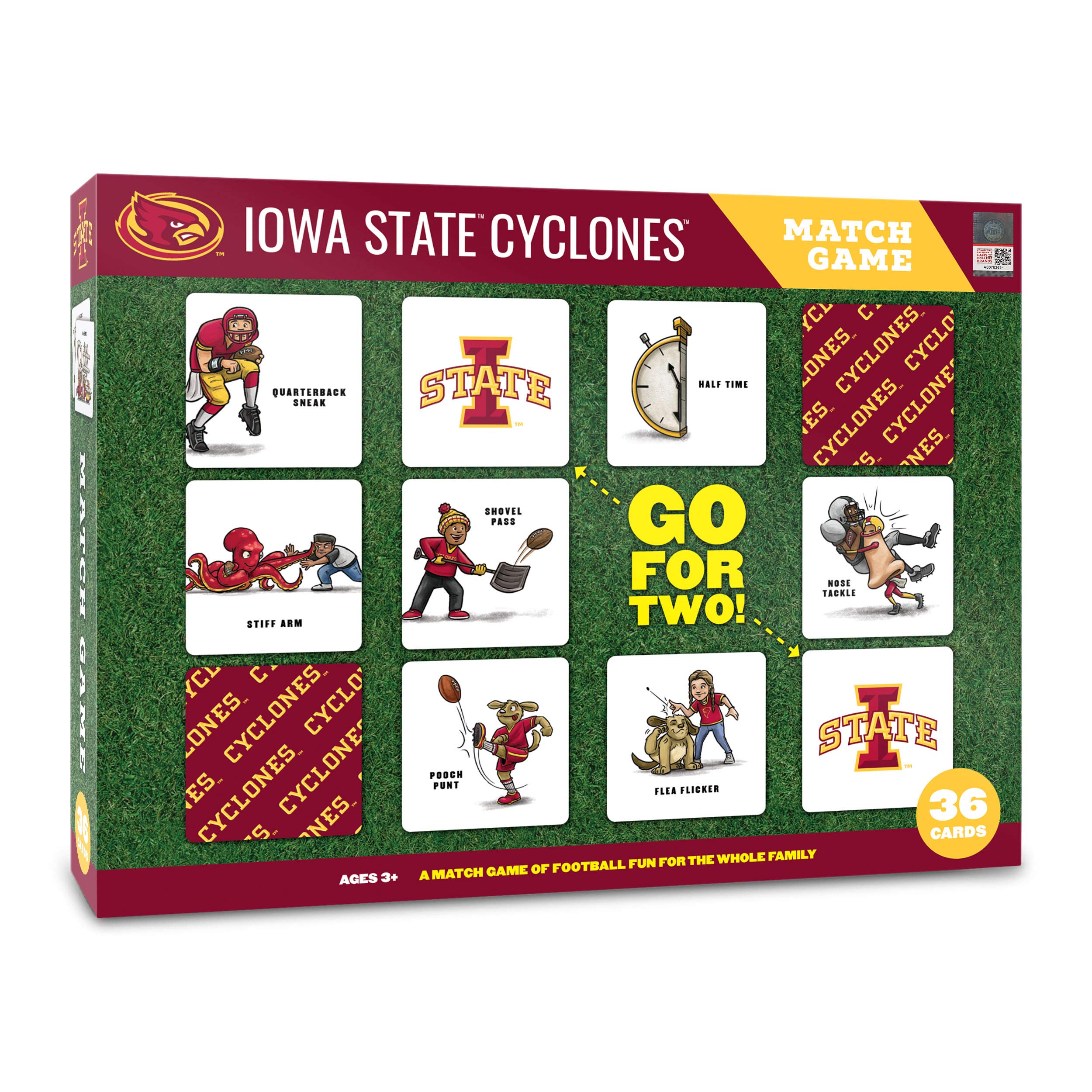 YouTheFan NCAA Iowa State Cyclones Licensed Memory Match Game - Sports Collectibles, Sports Memorabilia, Sports Fan Shop, Sports Gifts
