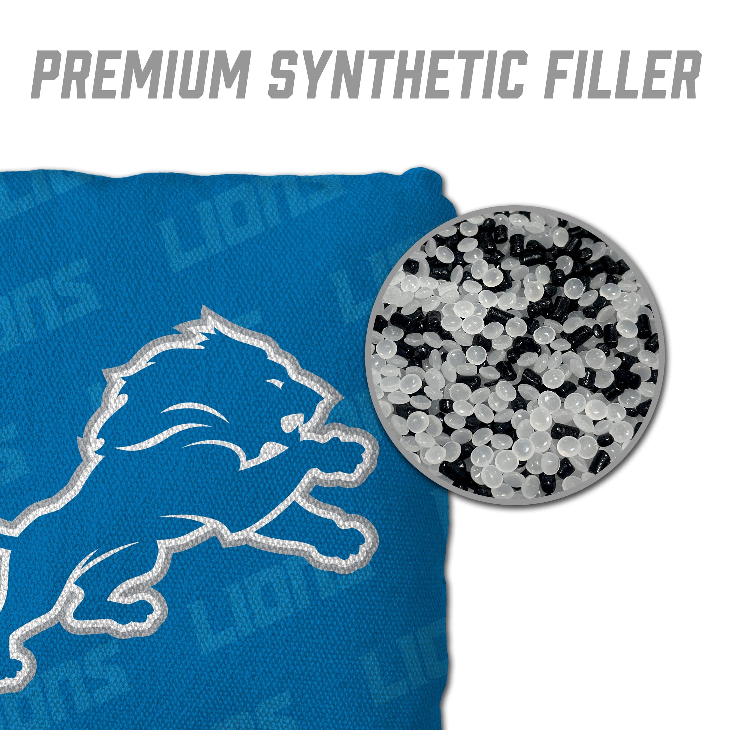 YouTheFan NFL Detroit Lions Cornhole Bags - 4PK - Blue - Sports Collectibles, Sports Memorabilia, Sports Fan Shop, Sports Gifts