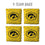 YouTheFan NCAA Iowa Hawkeyes Cornhole Bags - 4PK - Yellow - Sports Collectibles, Sports Memorabilia, Sports Fan Shop, Sports Gifts
