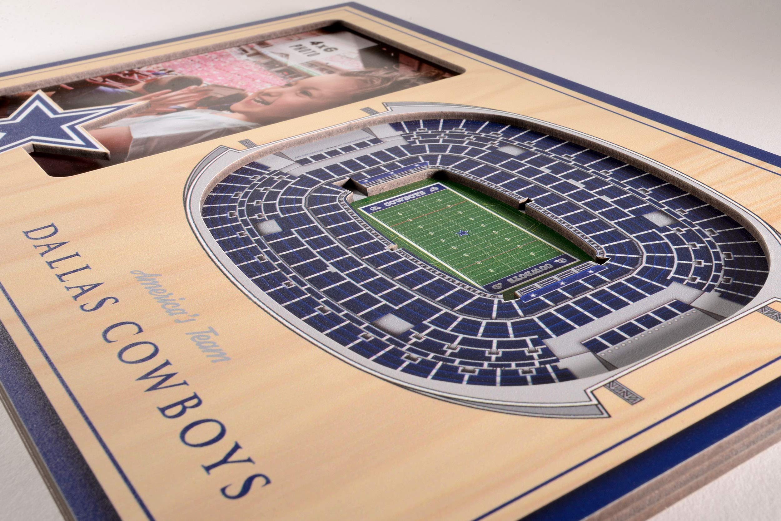 YouTheFan NFL Dallas Cowboys 3D StadiumViews Picture Frame - Sports Collectibles, Sports Memorabilia, Sports Fan Shop, Sports Gifts