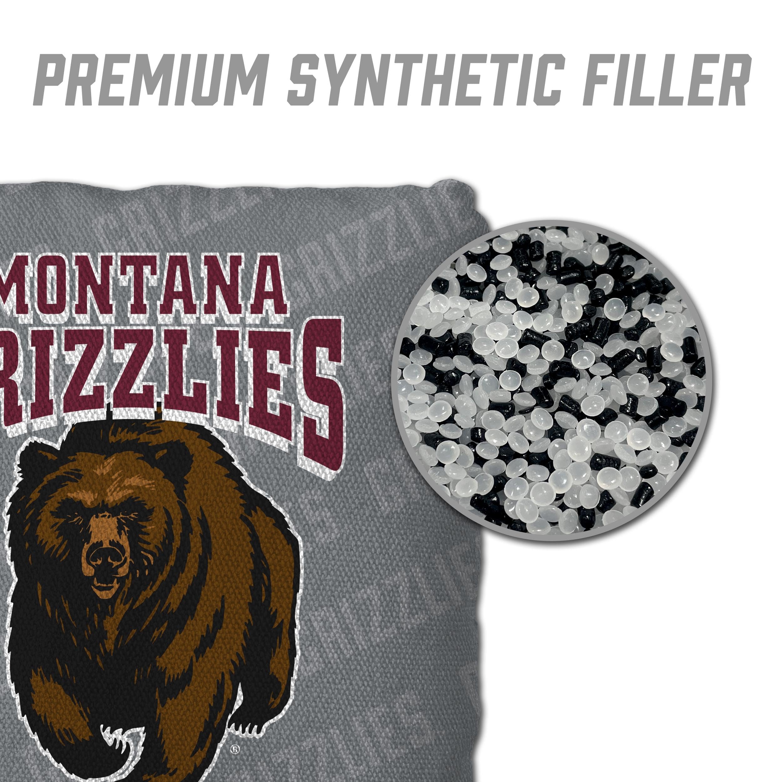 YouTheFan NCAA Montana Grizzlies Cornhole Bags - 4PK - Grey - Sports Collectibles, Sports Memorabilia, Sports Fan Shop, Sports Gifts