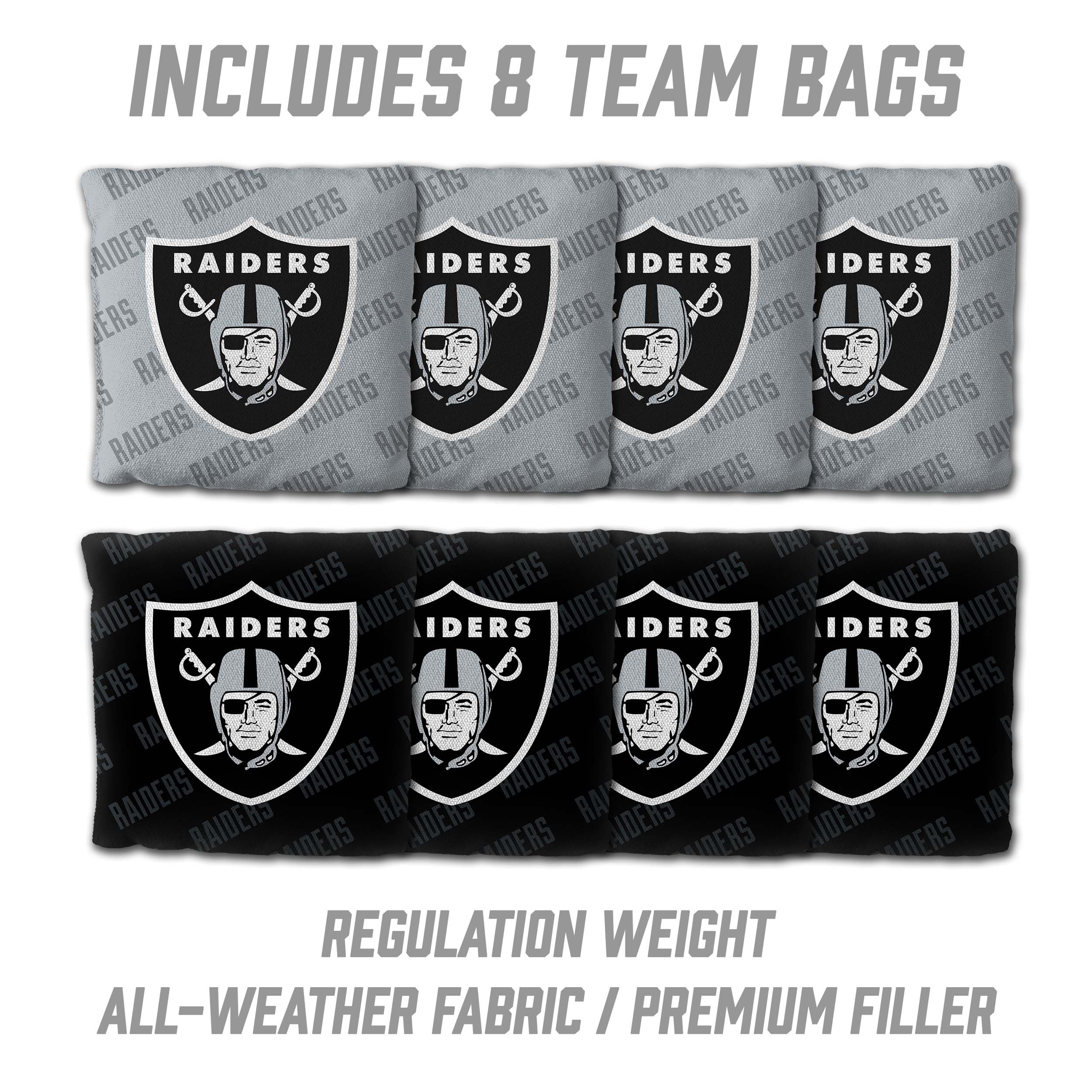 YouTheFan NFL Las Vegas Raiders 2’ x 3’ Wood Cornhole Game with Logo Bags - Sports Collectibles, Sports Memorabilia, Sports Fan Shop, Sports Gifts