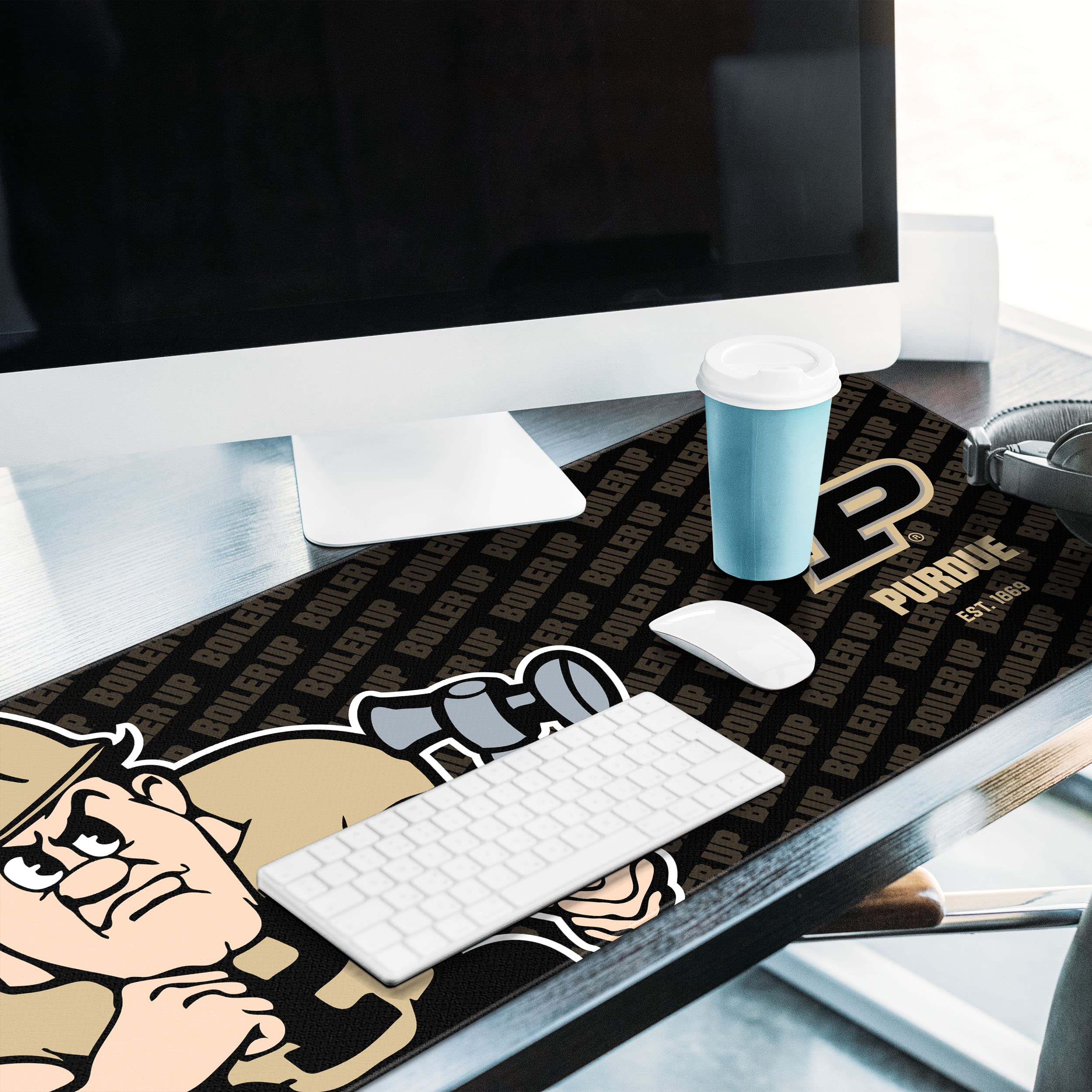 YouTheFan NCAA Purdue Boilermakers Logo Series Desk Pad - Sports Collectibles, Sports Memorabilia, Sports Fan Shop, Sports Gifts
