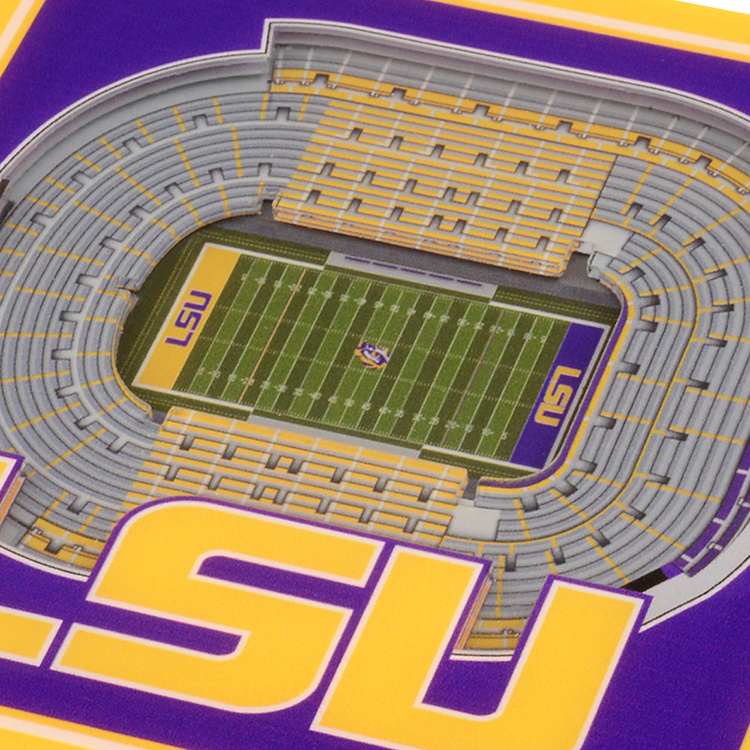 YouTheFan NCAA LSU Tigers Licensed Fan Cribbage Wood Board Game - Sports Collectibles, Sports Memorabilia, Sports Fan Shop, Sports Gifts