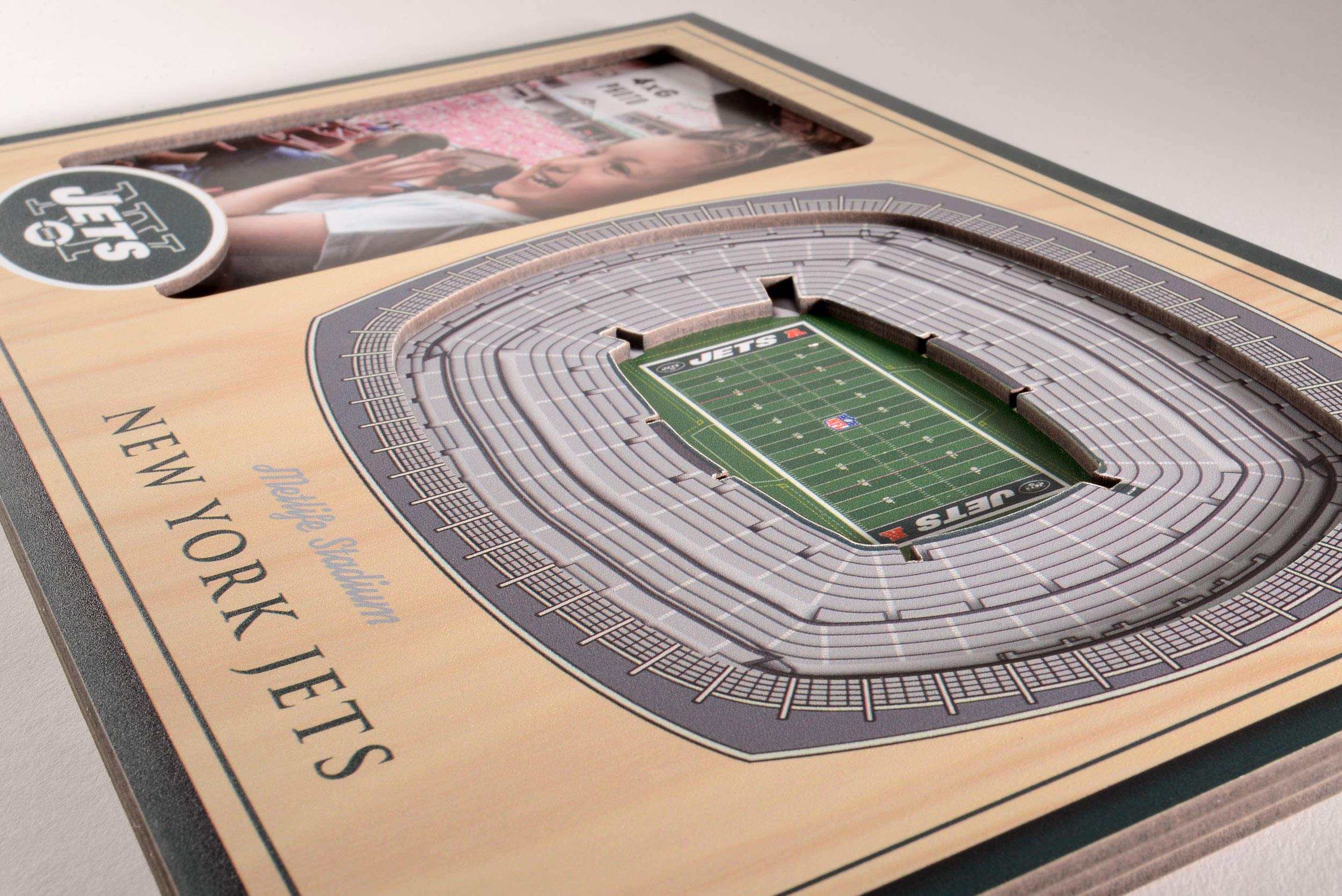 YouTheFan NFL New York Jets 3D StadiumViews Picture Frame - Sports Collectibles, Sports Memorabilia, Sports Fan Shop, Sports Gifts