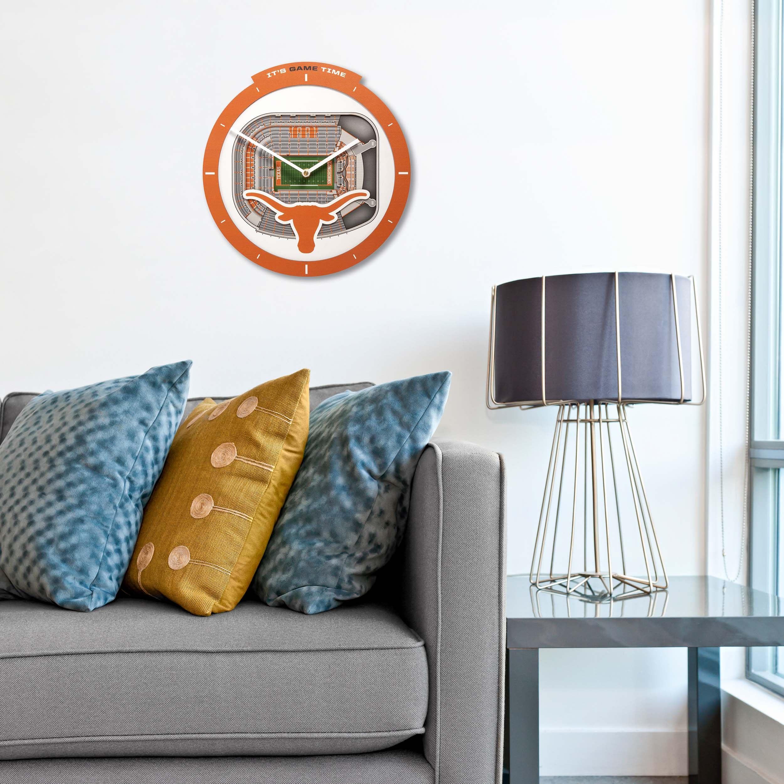 YouTheFan NCAA Texas Longhorns 3D StadiumView Clock - Sports Collectibles, Sports Memorabilia, Sports Fan Shop, Sports Gifts