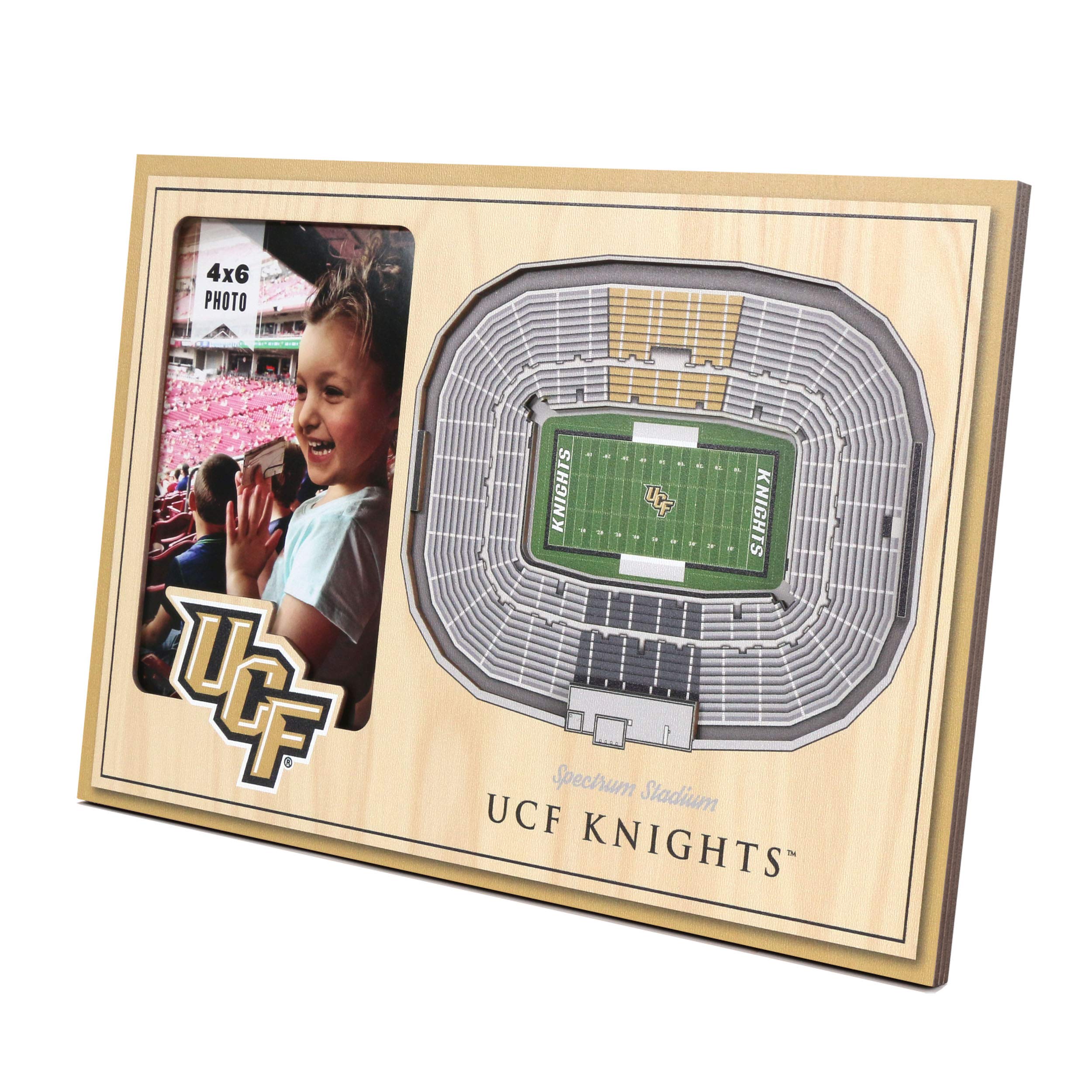YouTheFan NCAA Central Florida Knights 3D StadiumView Picture Frame - Bounce House Stadium - Sports Collectibles, Sports Memorabilia, Sports Fan Shop, Sports Gifts