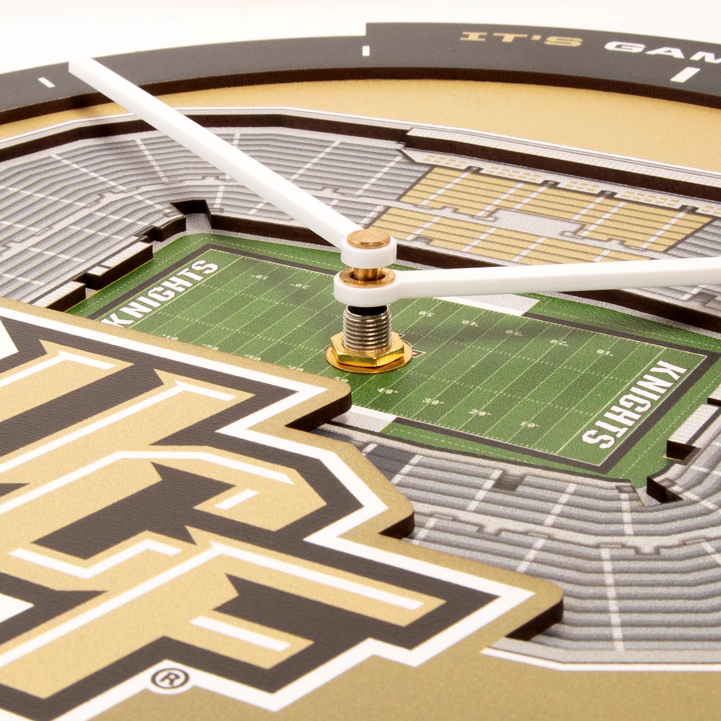 YouTheFan NCAA Central Florida Knights 3D StadiumView Clock - Sports Collectibles, Sports Memorabilia, Sports Fan Shop, Sports Gifts