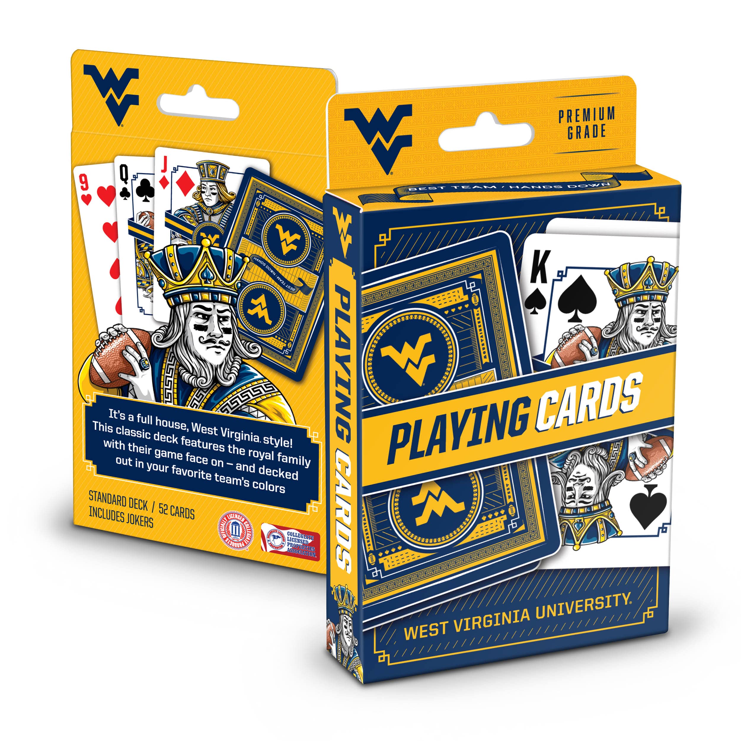 YouTheFan NCAA West Virginia Mountaineers Classic Series Playing Cards - Sports Collectibles, Sports Memorabilia, Sports Fan Shop, Sports Gifts