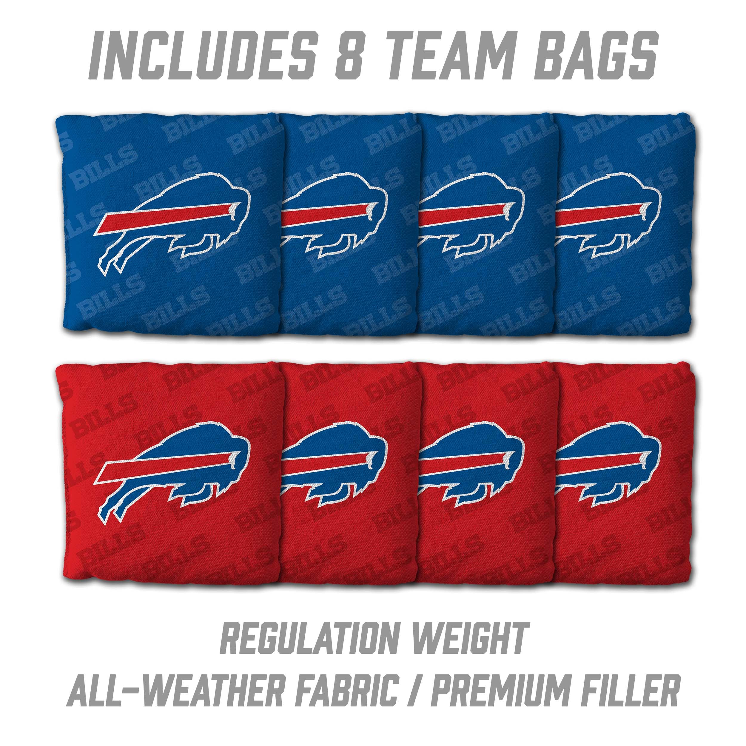 YouTheFan NFL Buffalo Bills 2’ x 3’ Wood Cornhole Game with Logo Bags - Sports Collectibles, Sports Memorabilia, Sports Fan Shop, Sports Gifts