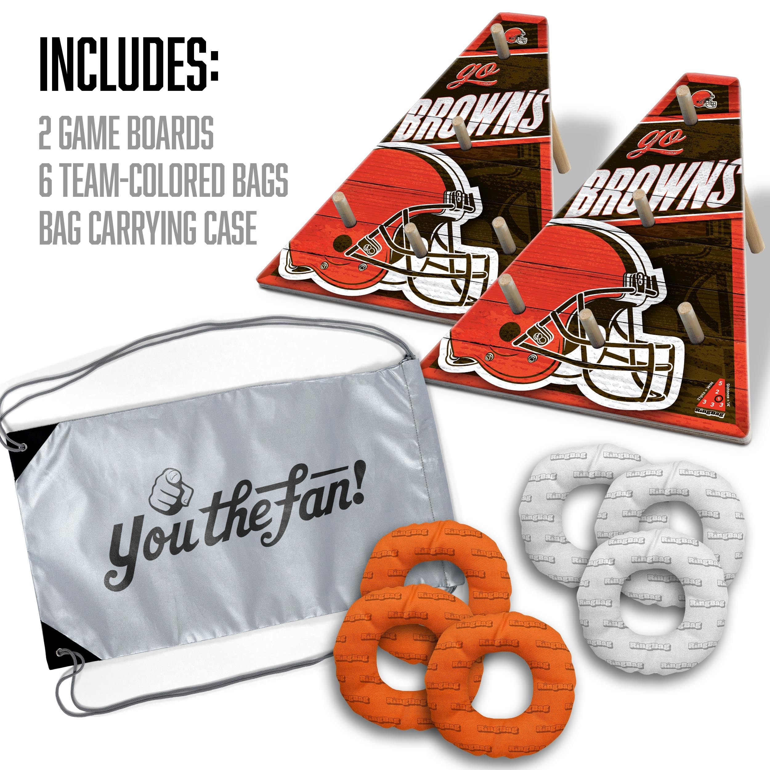 YouTheFan NFL Cleveland Browns RingBag - Sports Collectibles, Sports Memorabilia, Sports Fan Shop, Sports Gifts