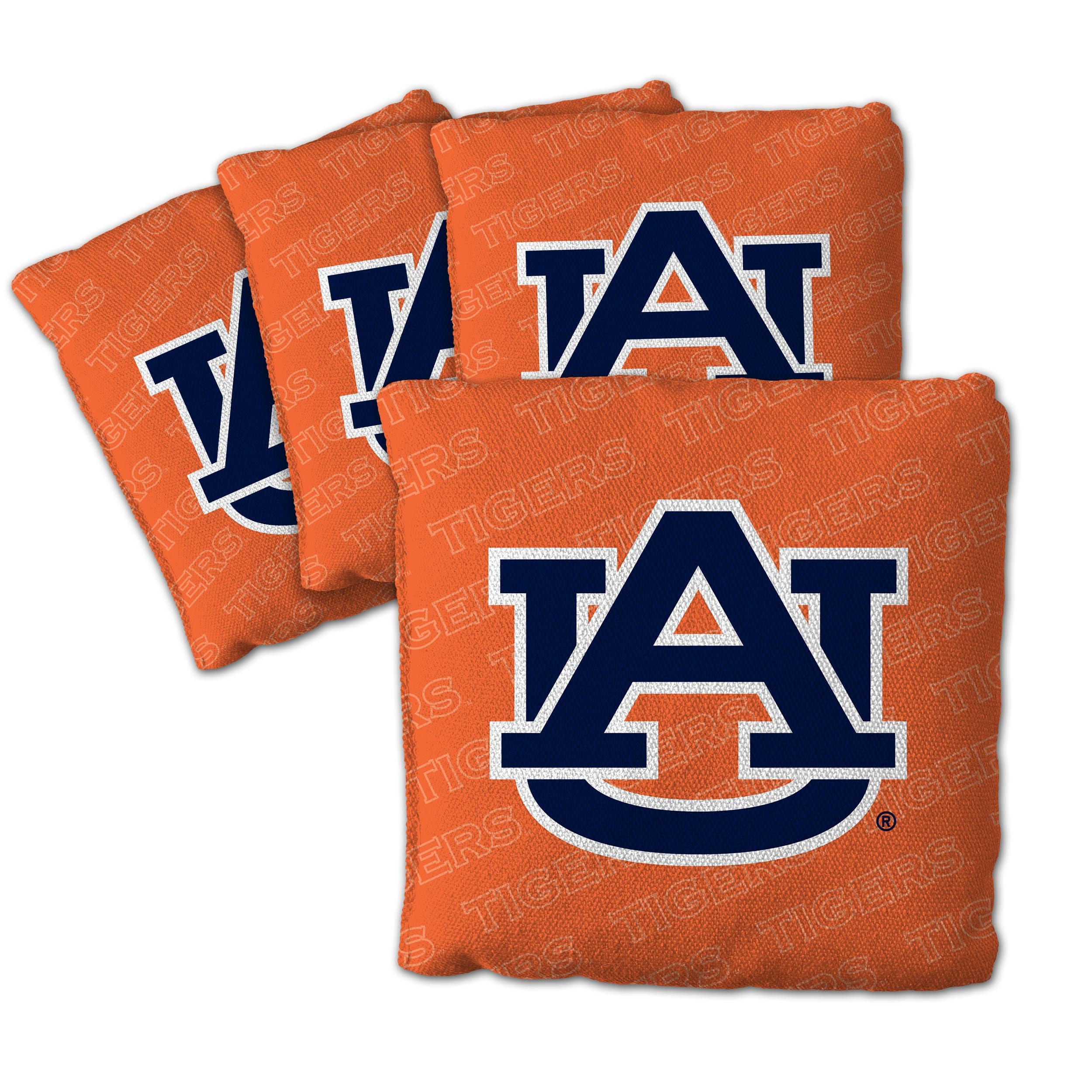 YouTheFan NCAA Auburn Tigers Cornhole Bags - 4PK - Orange - Sports Collectibles, Sports Memorabilia, Sports Fan Shop, Sports Gifts