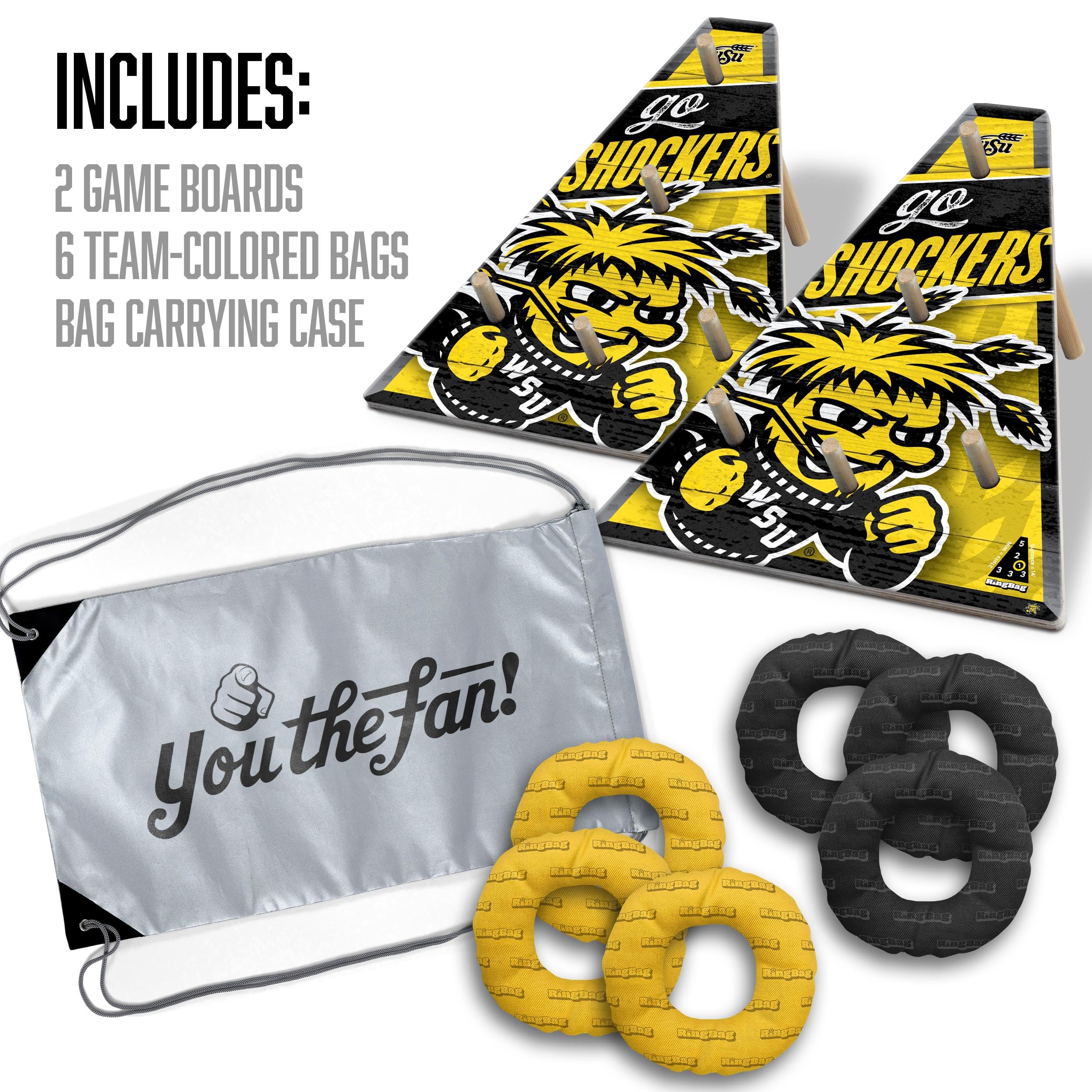 YouTheFan NCAA Wichita State Shockers RingBag - Sports Collectibles, Sports Memorabilia, Sports Fan Shop, Sports Gifts