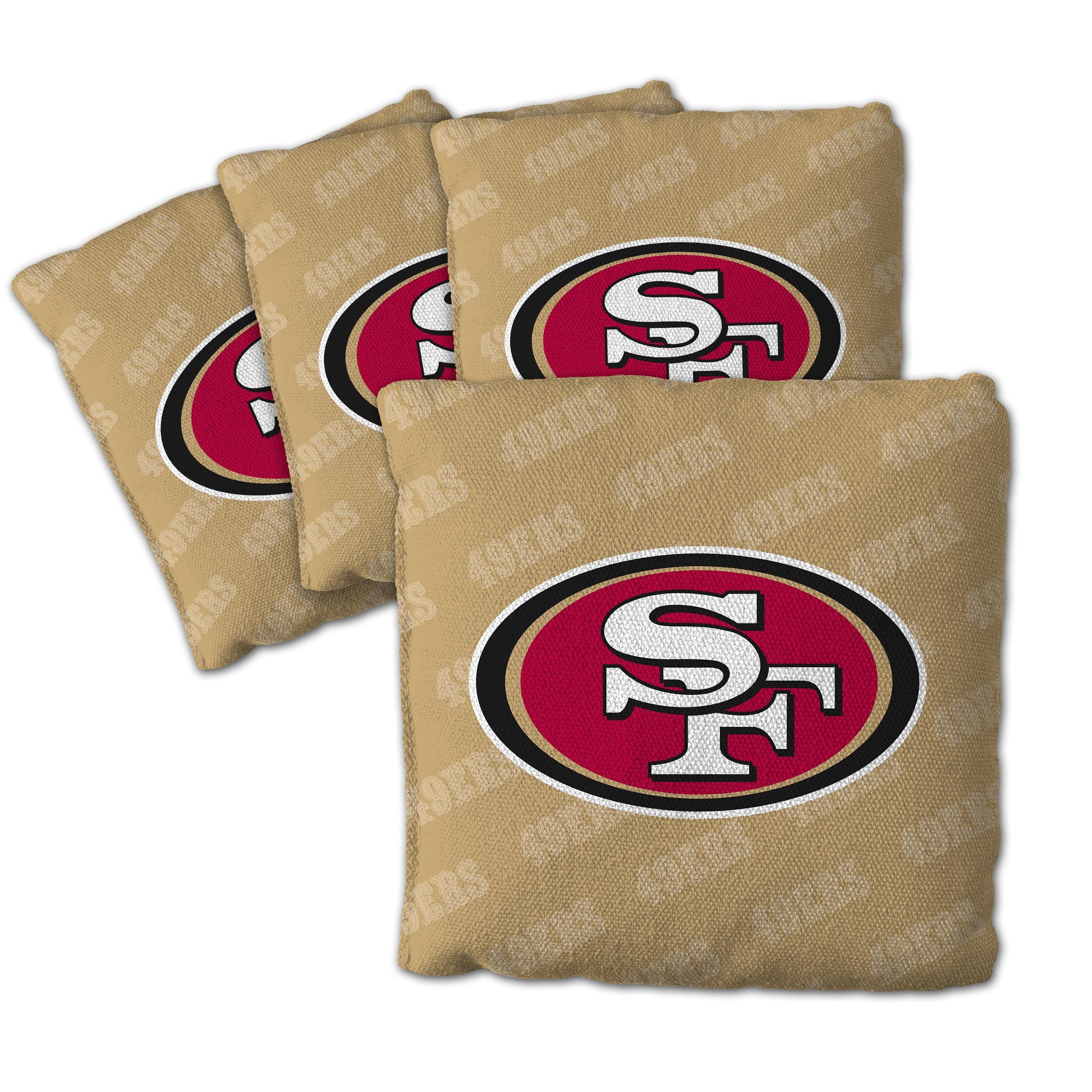 YouTheFan NFL San Francisco 49ers Cornhole Bags - 4PK - Gold - Sports Collectibles, Sports Memorabilia, Sports Fan Shop, Sports Gifts