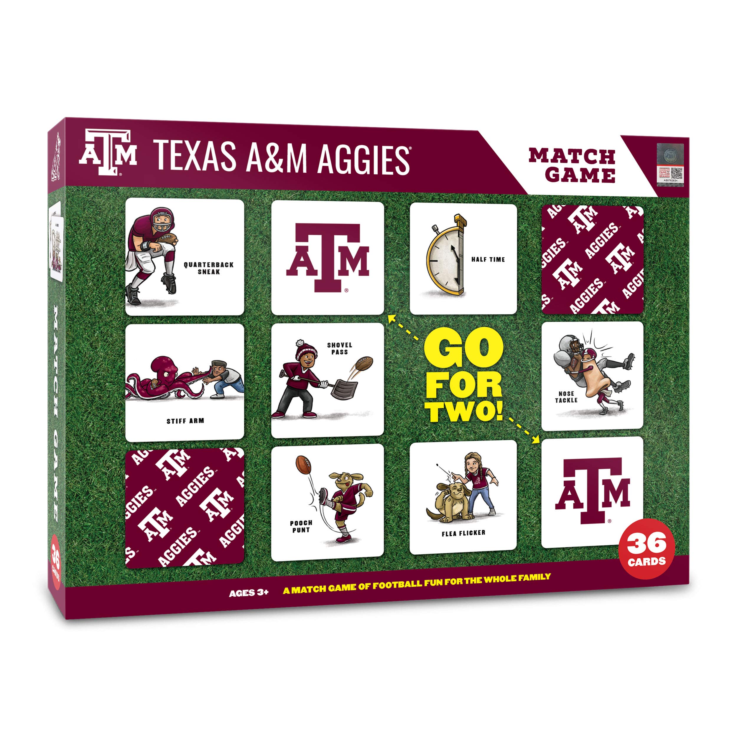 YouTheFan NCAA Texas A&M Aggies Licensed Memory Match Game - Sports Collectibles, Sports Memorabilia, Sports Fan Shop, Sports Gifts