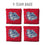 YouTheFan NCAA Gonzaga Bulldogs Cornhole Bags - 4PK - Red - Sports Collectibles, Sports Memorabilia, Sports Fan Shop, Sports Gifts