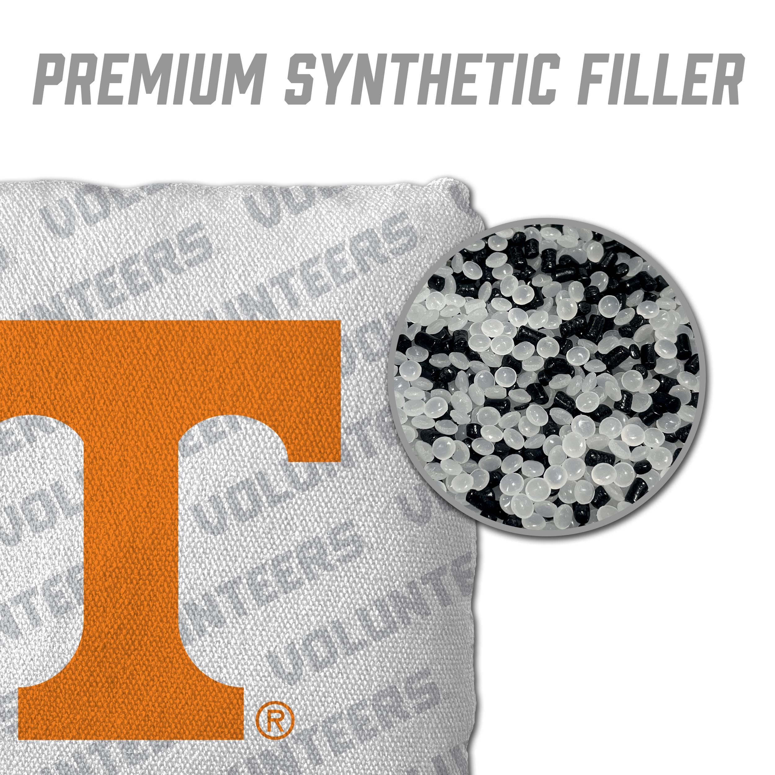 YouTheFan NCAA Tennessee Volunteers Cornhole Bags - 4PK - White - Sports Collectibles, Sports Memorabilia, Sports Fan Shop, Sports Gifts