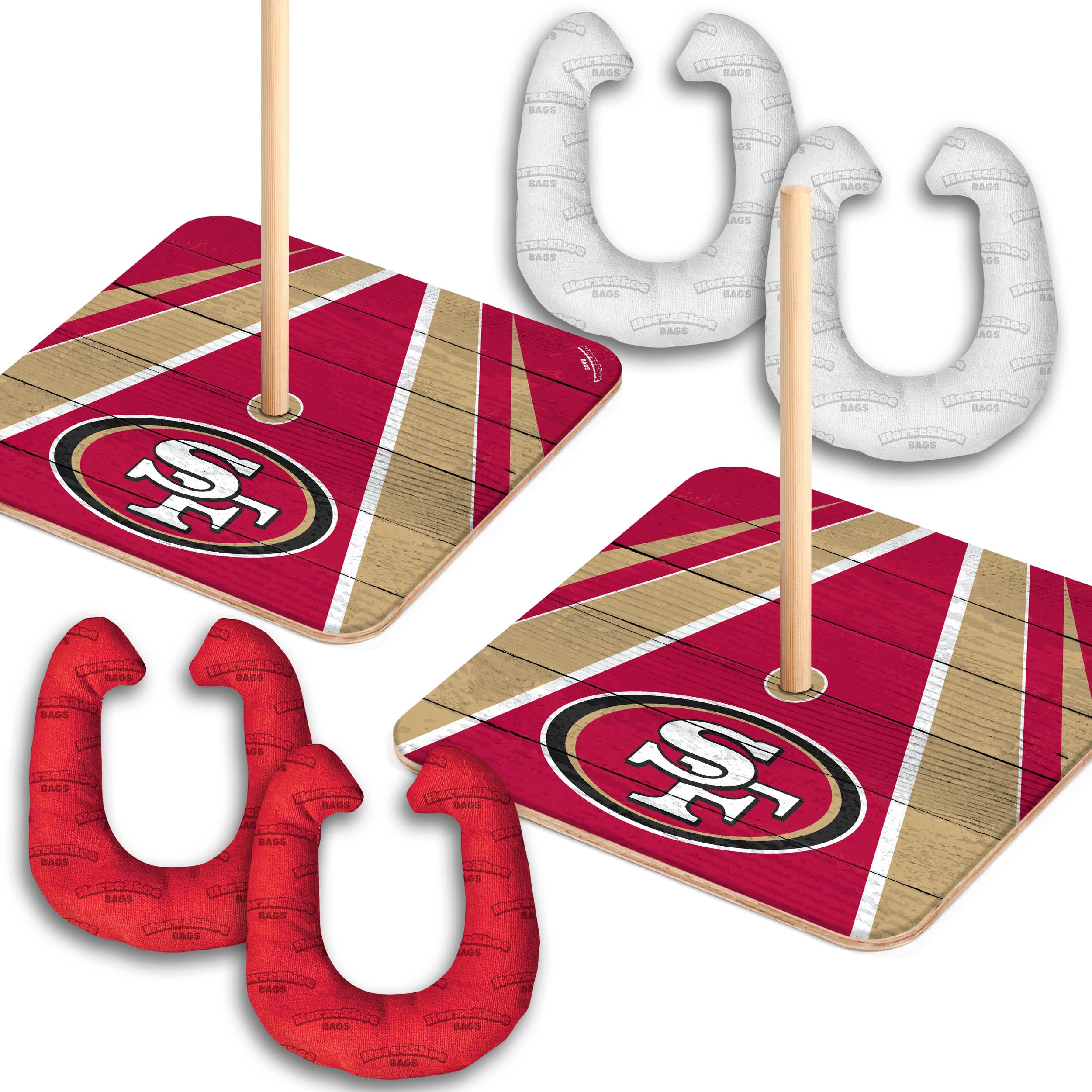 YouTheFan NFL San Francisco 49ers Horseshoe Bags Game - Sports Collectibles, Sports Memorabilia, Sports Fan Shop, Sports Gifts