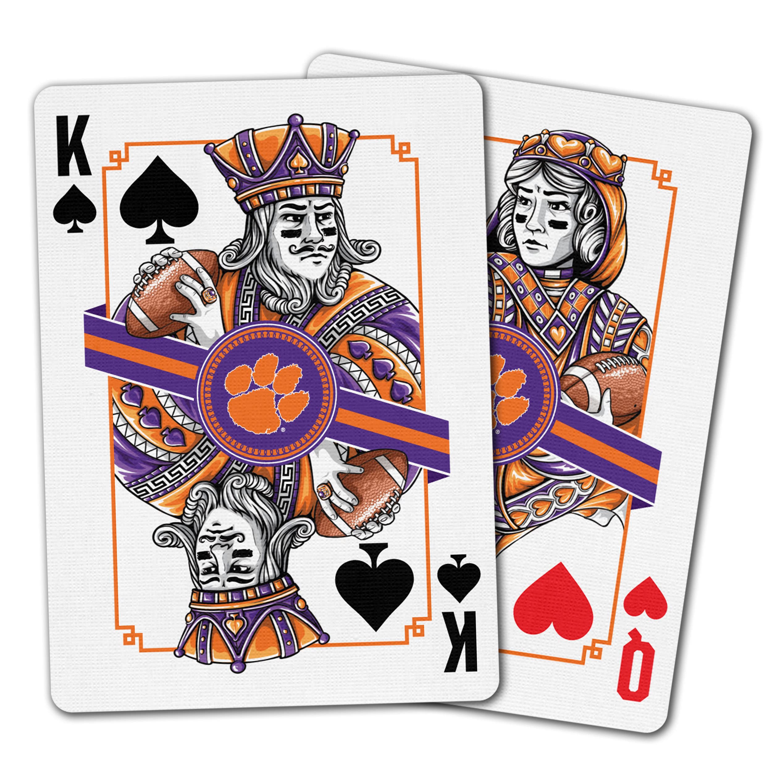 YouTheFan NCAA Clemson Tigers Classic Series Playing Cards - Sports Collectibles, Sports Memorabilia, Sports Fan Shop, Sports Gifts