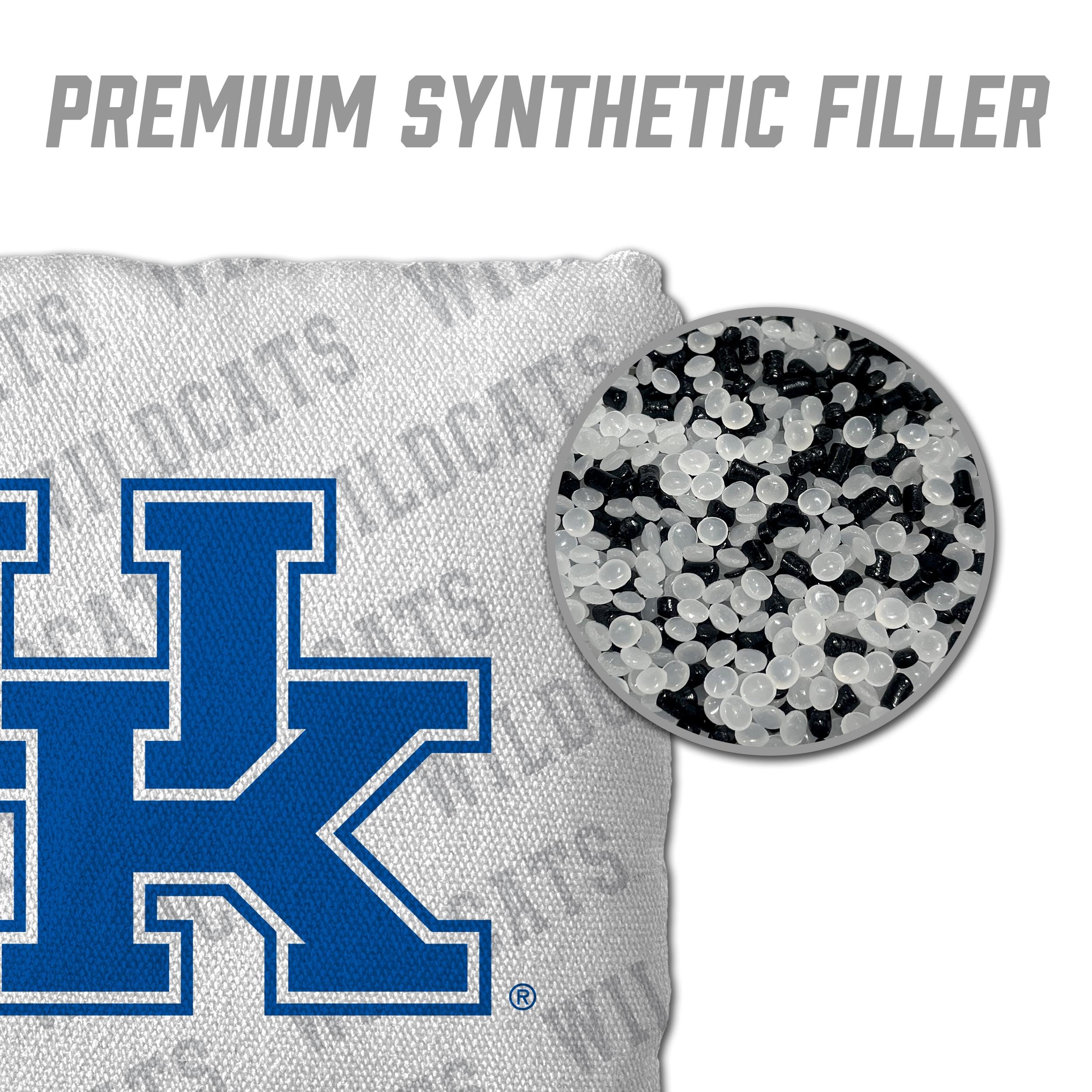 YouTheFan NCAA Kentucky Wildcats - Cornhole Bags - 4PK - White - Sports Collectibles, Sports Memorabilia, Sports Fan Shop, Sports Gifts