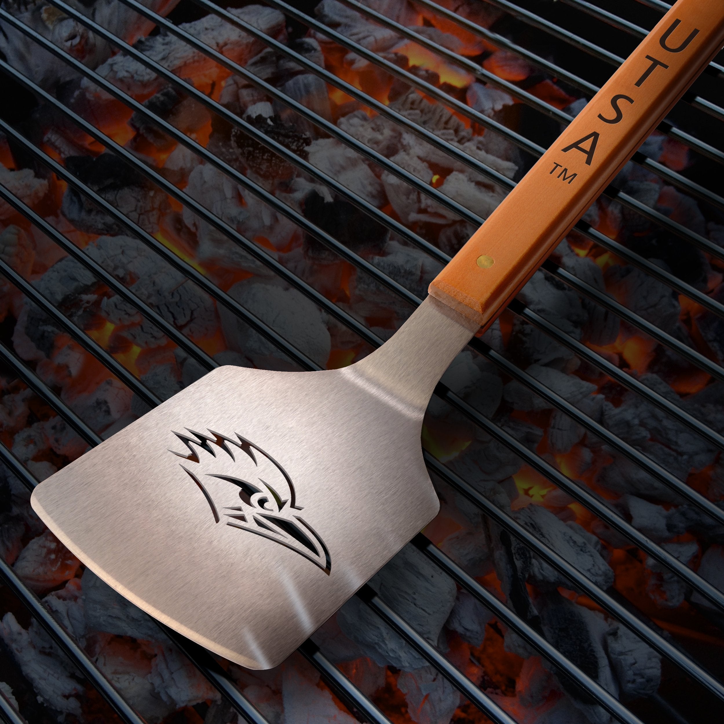 NCAA UTSA Roadrunners Classic Series Sportula Stainless Steel Grilling Spatula - Sports Collectibles, Sports Memorabilia, Sports Fan Shop, Sports Gifts
