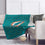 Pegasus Sports NFL Echo Team Wordmark Plush Blanket- Miami Dolphins Team Color 60x70 - Sports Gifts, Sports Memorabilia, Sports Collectibles, Fan Shop