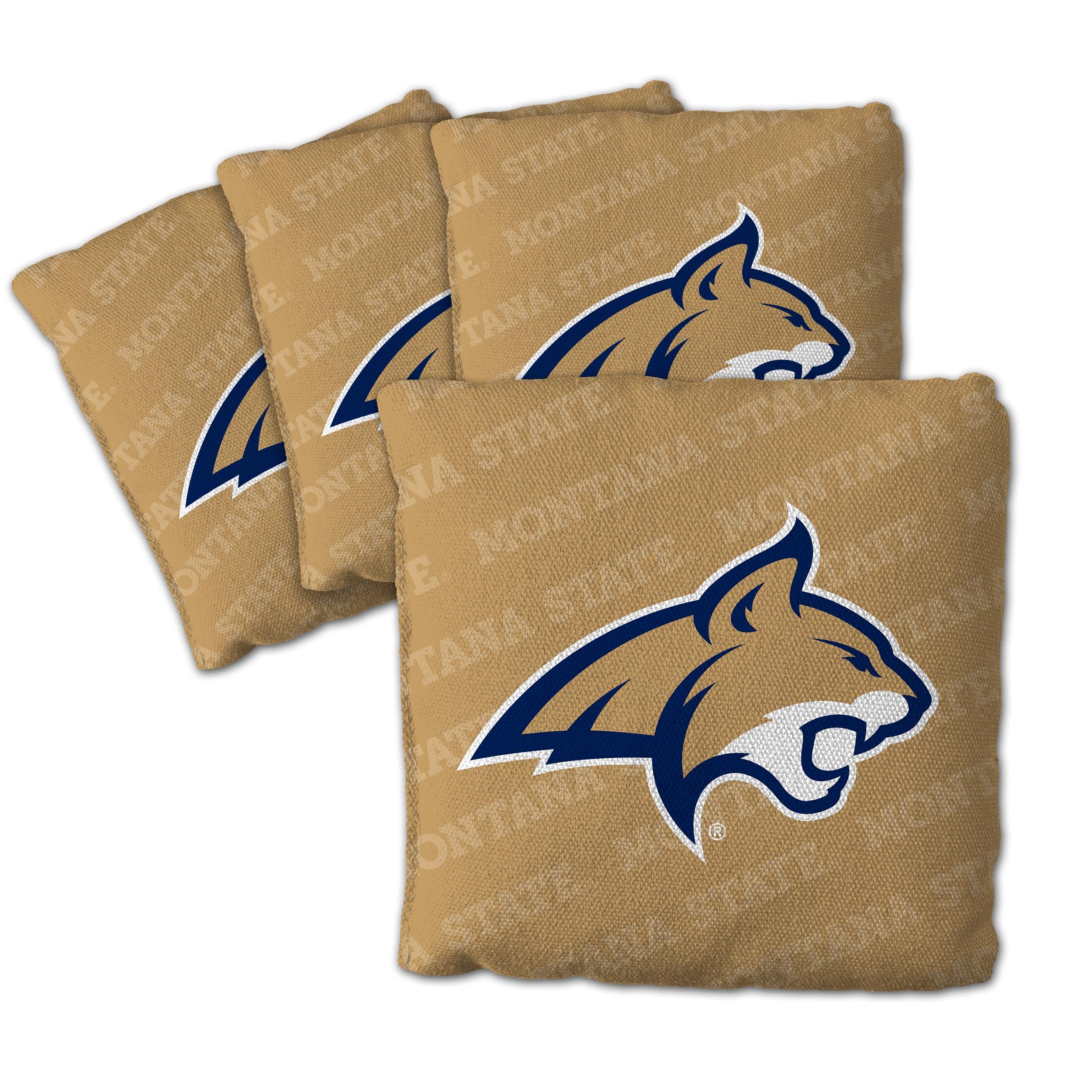 YouTheFan NCAA Montana State Bobcats Cornhole Bags - 4PK - Gold - Sports Collectibles, Sports Memorabilia, Sports Fan Shop, Sports Gifts