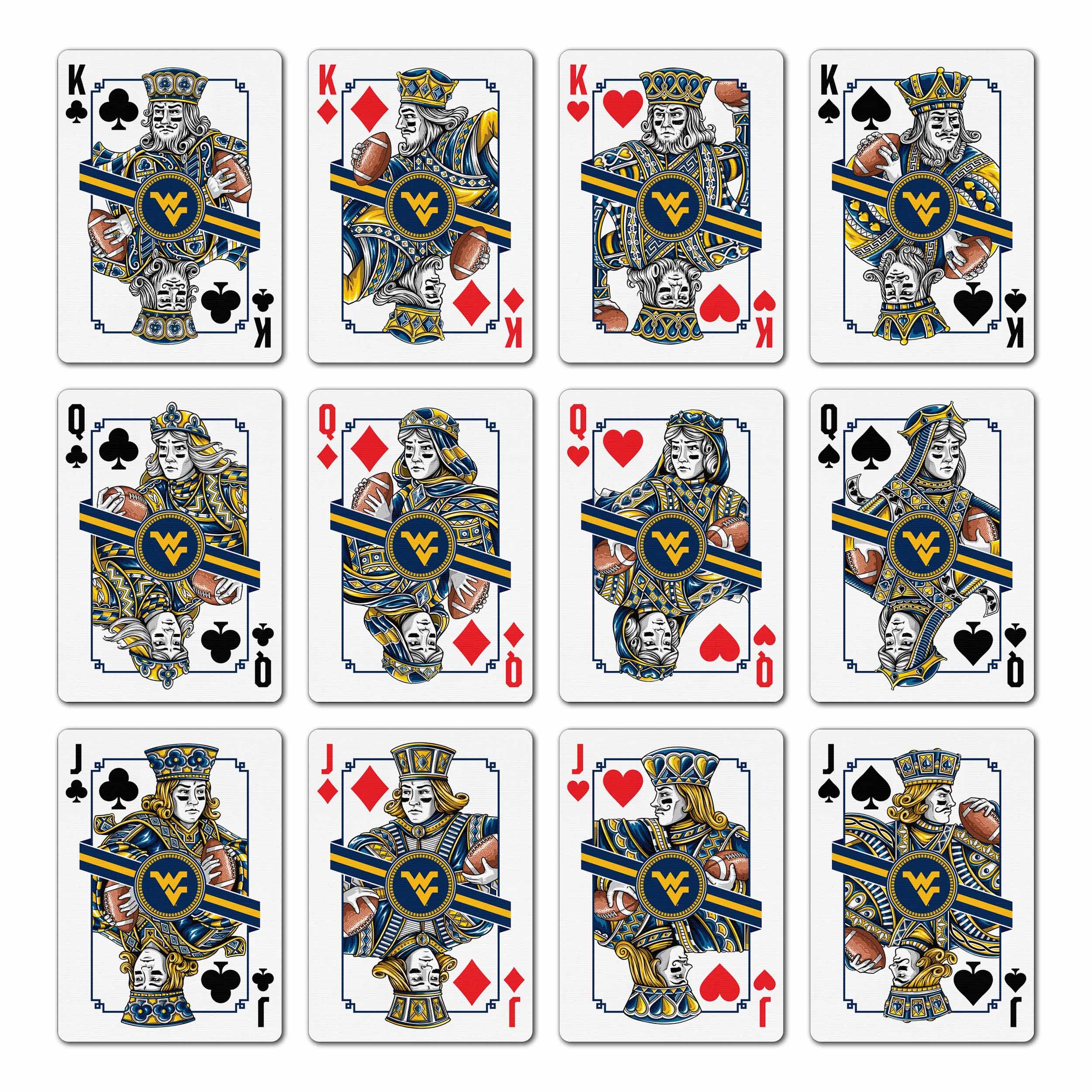 YouTheFan NCAA West Virginia Mountaineers Classic Series Playing Cards - Sports Collectibles, Sports Memorabilia, Sports Fan Shop, Sports Gifts