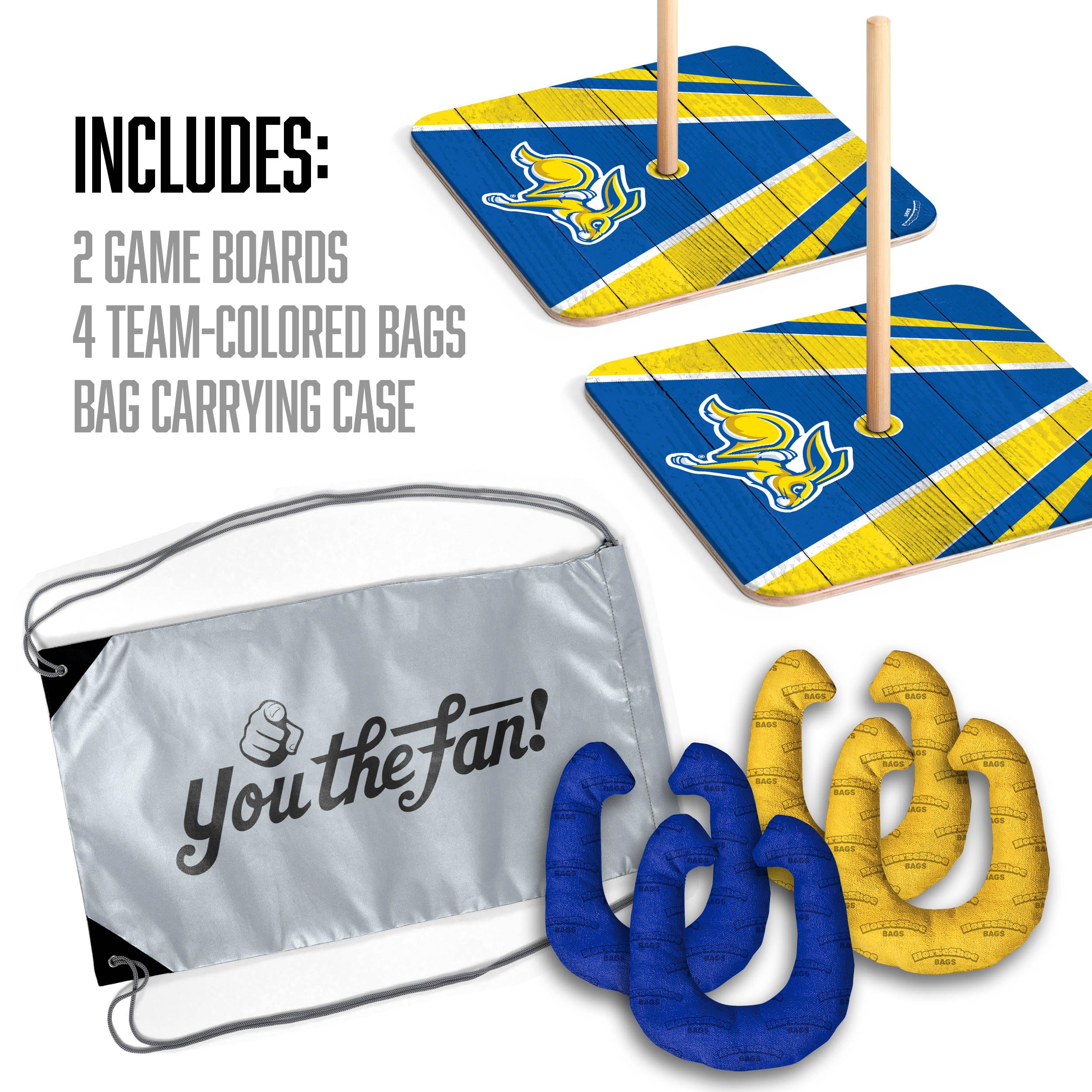 YouTheFan NCAA South Dakota State Jackrabbits Horseshoe Bags - Sports Collectibles, Sports Memorabilia, Sports Fan Shop, Sports Gifts