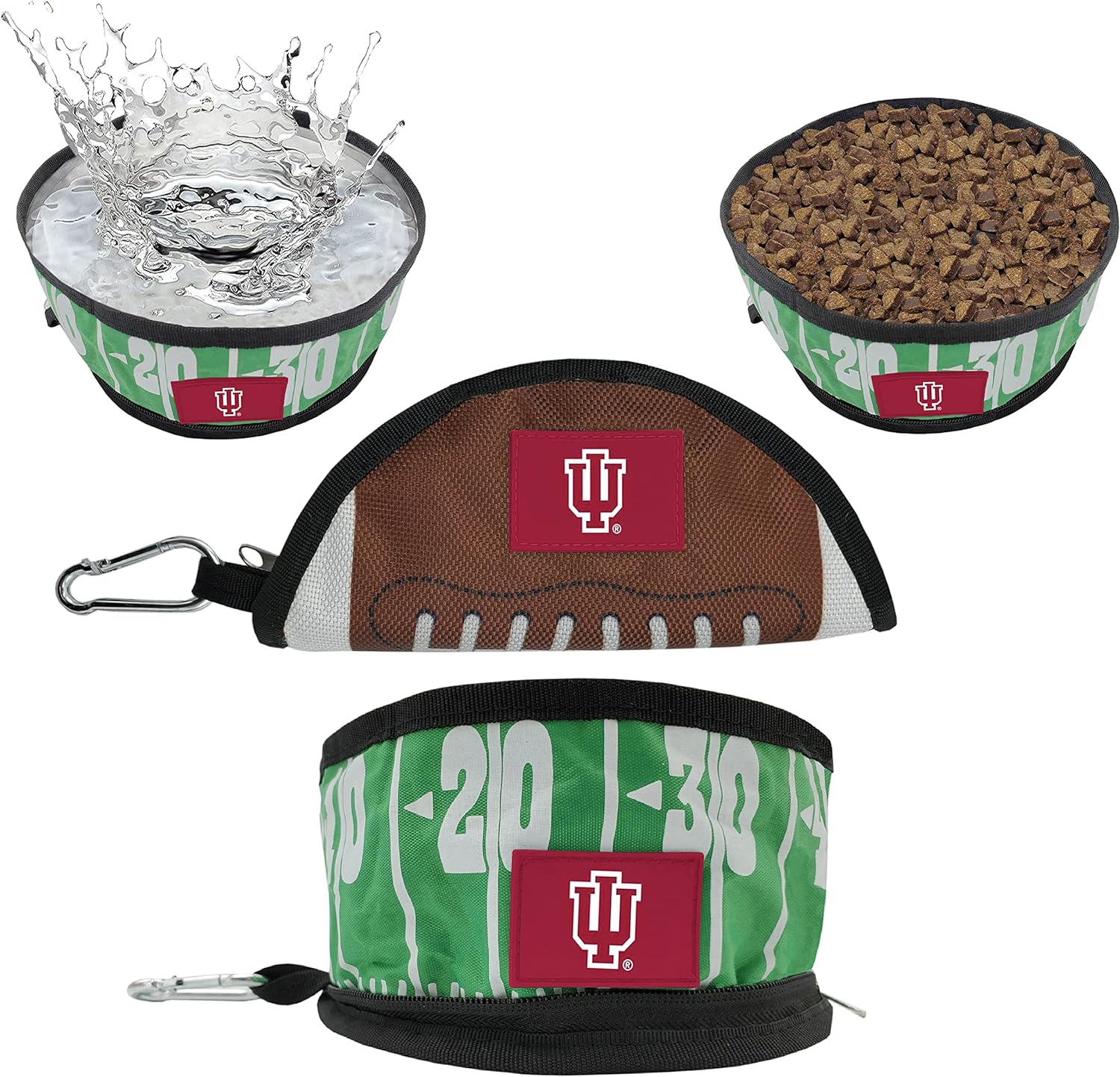 Indiana Collapsible Pet Bowl by Pet First - Sports Collectibles, Sports Memorabilia, Sports Fan Shop, Sports Gifts