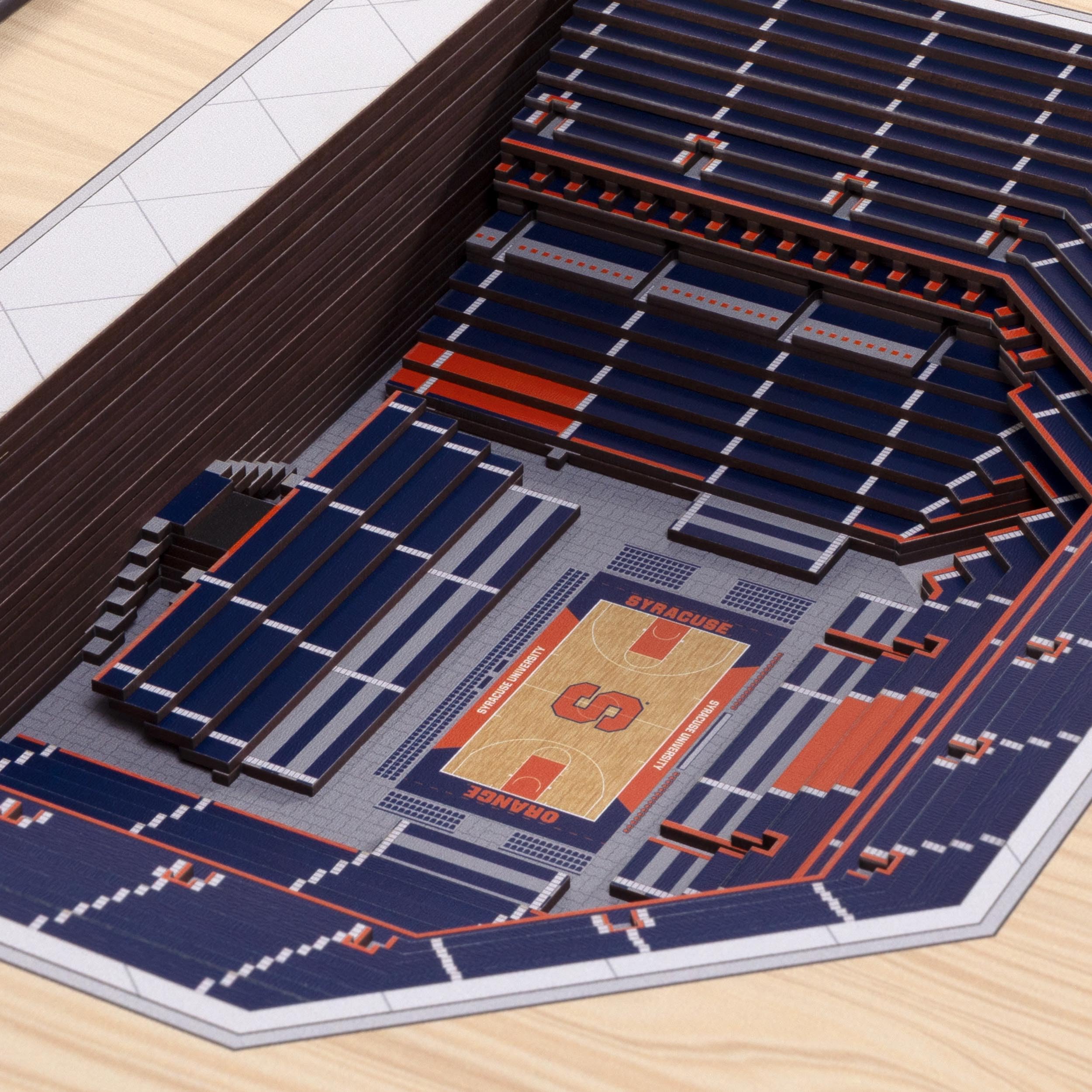 YouTheFan NCAA Syracuse Orange 25-Layer StadiumViews 3D Wall Art - JMA Wireless Dome - Sports Collectibles, Sports Memorabilia, Sports Fan Shop, Sports Gifts