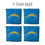 YouTheFan NFL Los Angeles Chargers Cornhole Bags - 4PK - Blue - Sports Collectibles, Sports Memorabilia, Sports Fan Shop, Sports Gifts