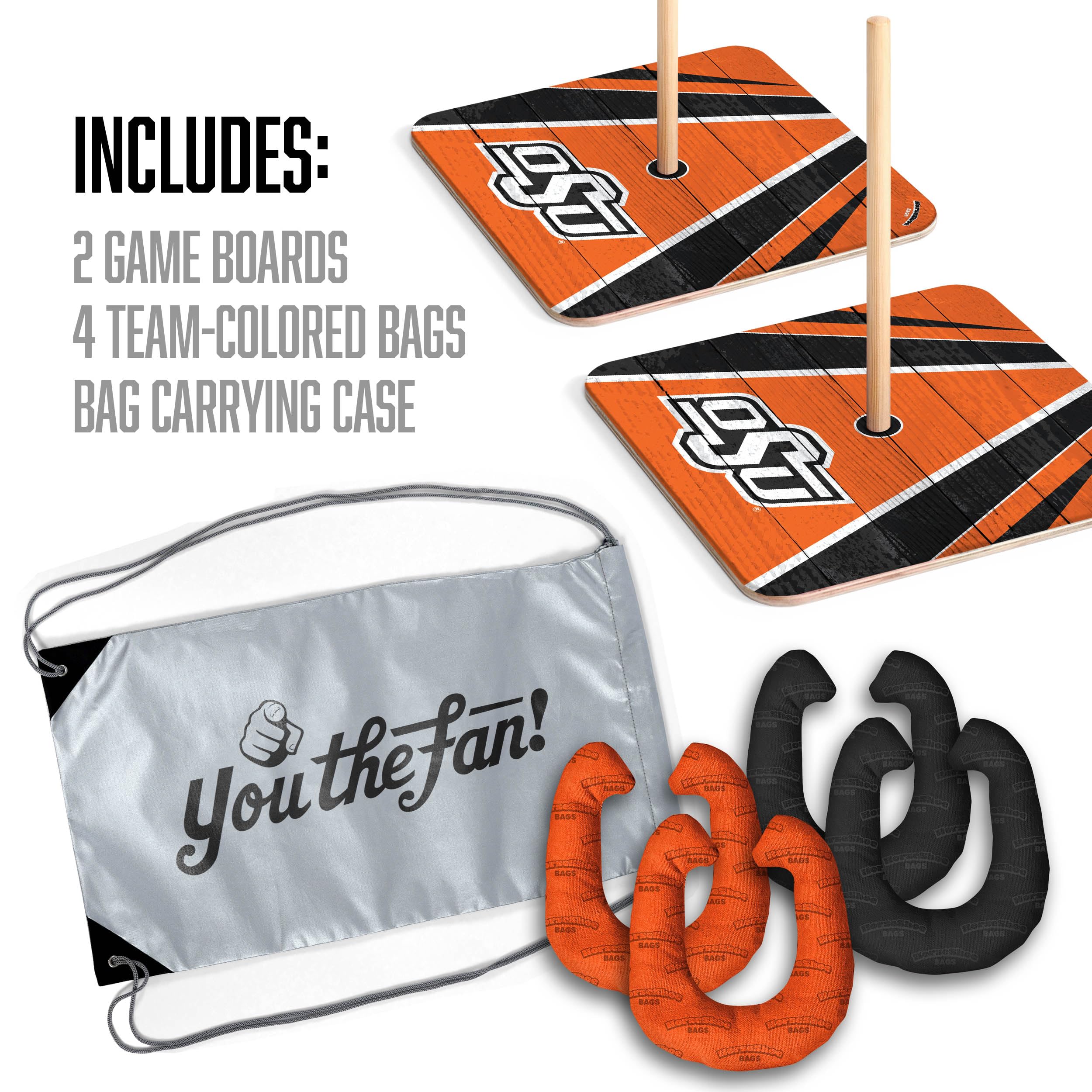 YouTheFan NCAA Oklahoma State Cowboys Horseshoe Bags - Sports Collectibles, Sports Memorabilia, Sports Fan Shop, Sports Gifts