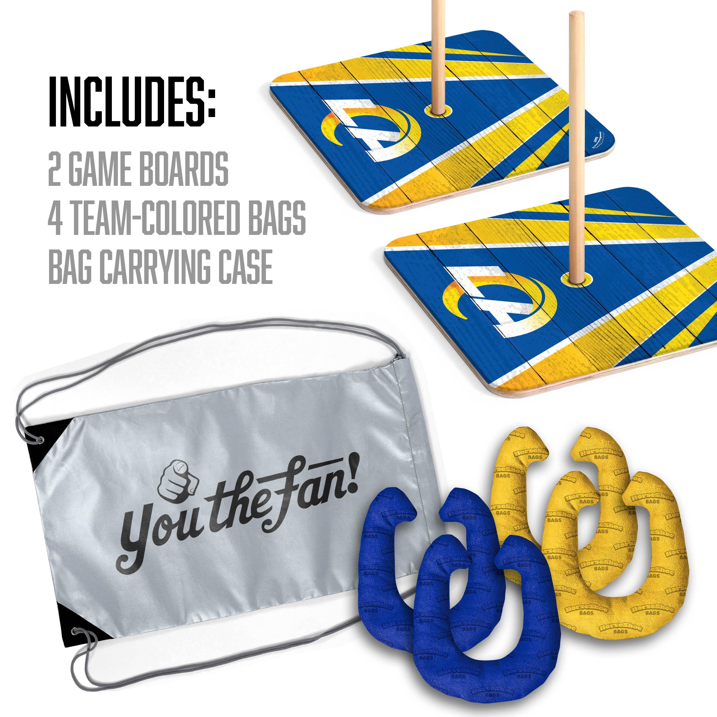 YouTheFan NFL Los Angeles Rams Horseshoe Bags Game - Sports Collectibles, Sports Memorabilia, Sports Fan Shop, Sports Gifts