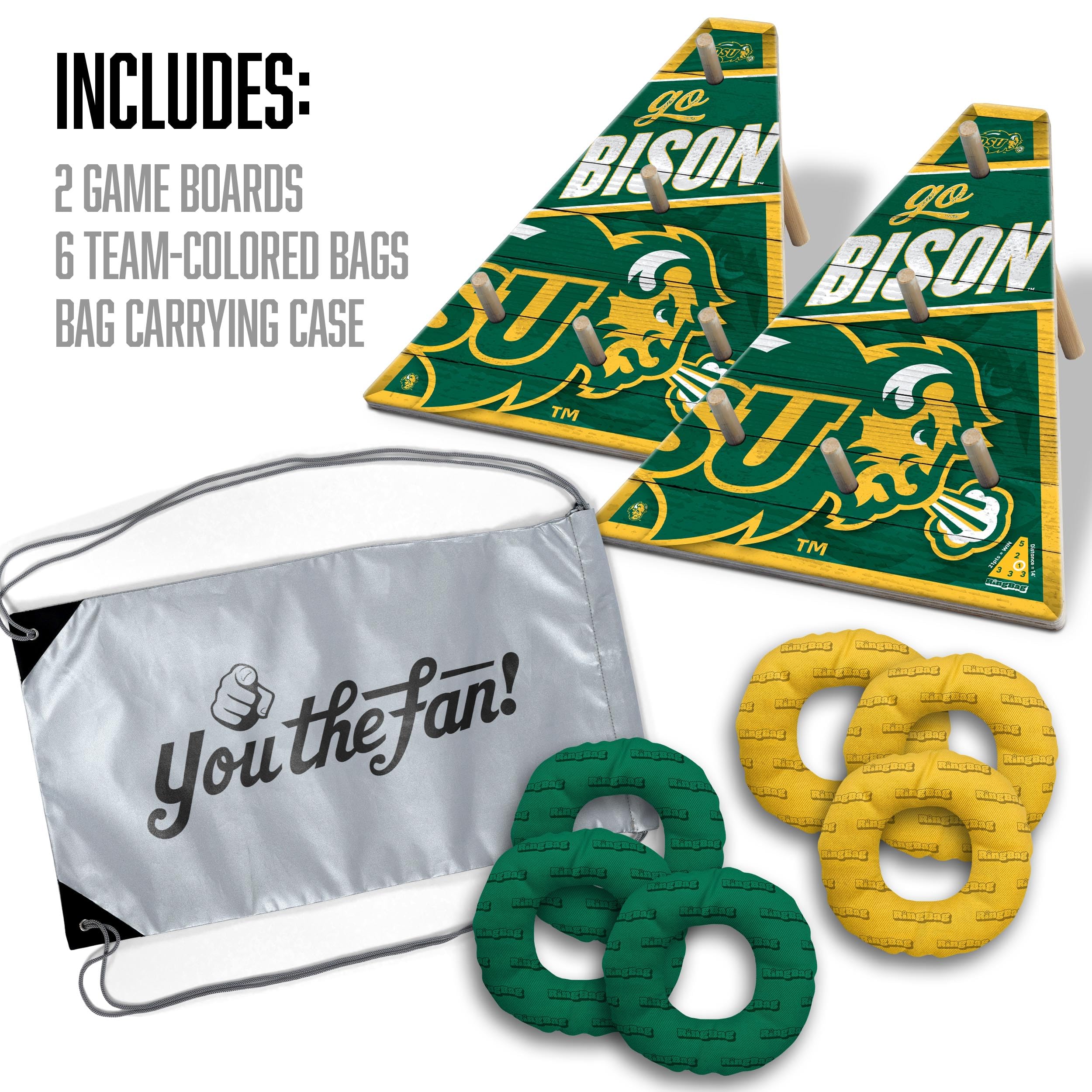 YouTheFan NCAA North Dakota State Bison RingBag - Sports Collectibles, Sports Memorabilia, Sports Fan Shop, Sports Gifts