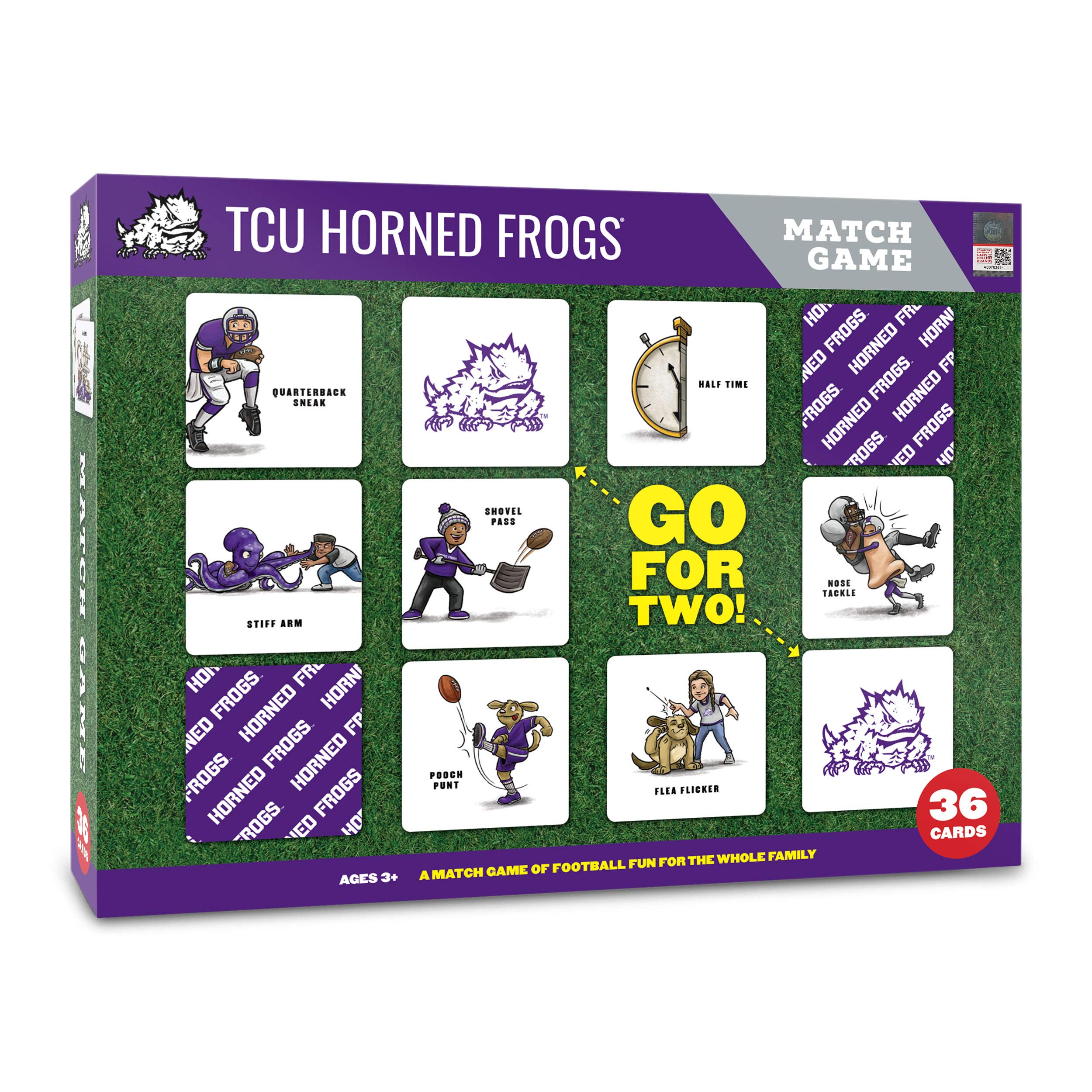 YouTheFan NCAA TCU Horned Frogs Licensed Memory Match Game - Sports Collectibles, Sports Memorabilia, Sports Fan Shop, Sports Gifts