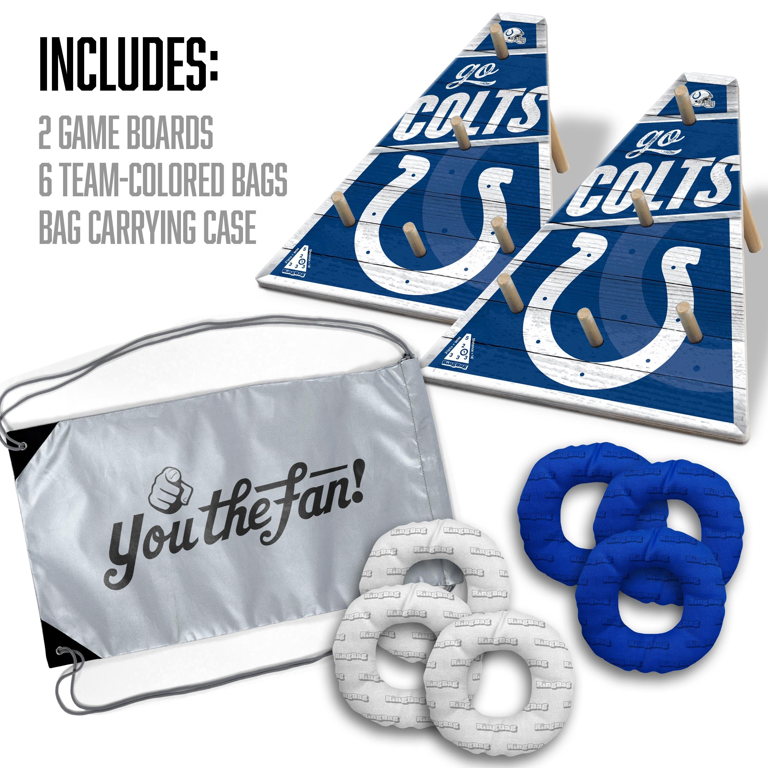 YouTheFan NFL Indianapolis Colts RingBag - Sports Collectibles, Sports Memorabilia, Sports Fan Shop, Sports Gifts