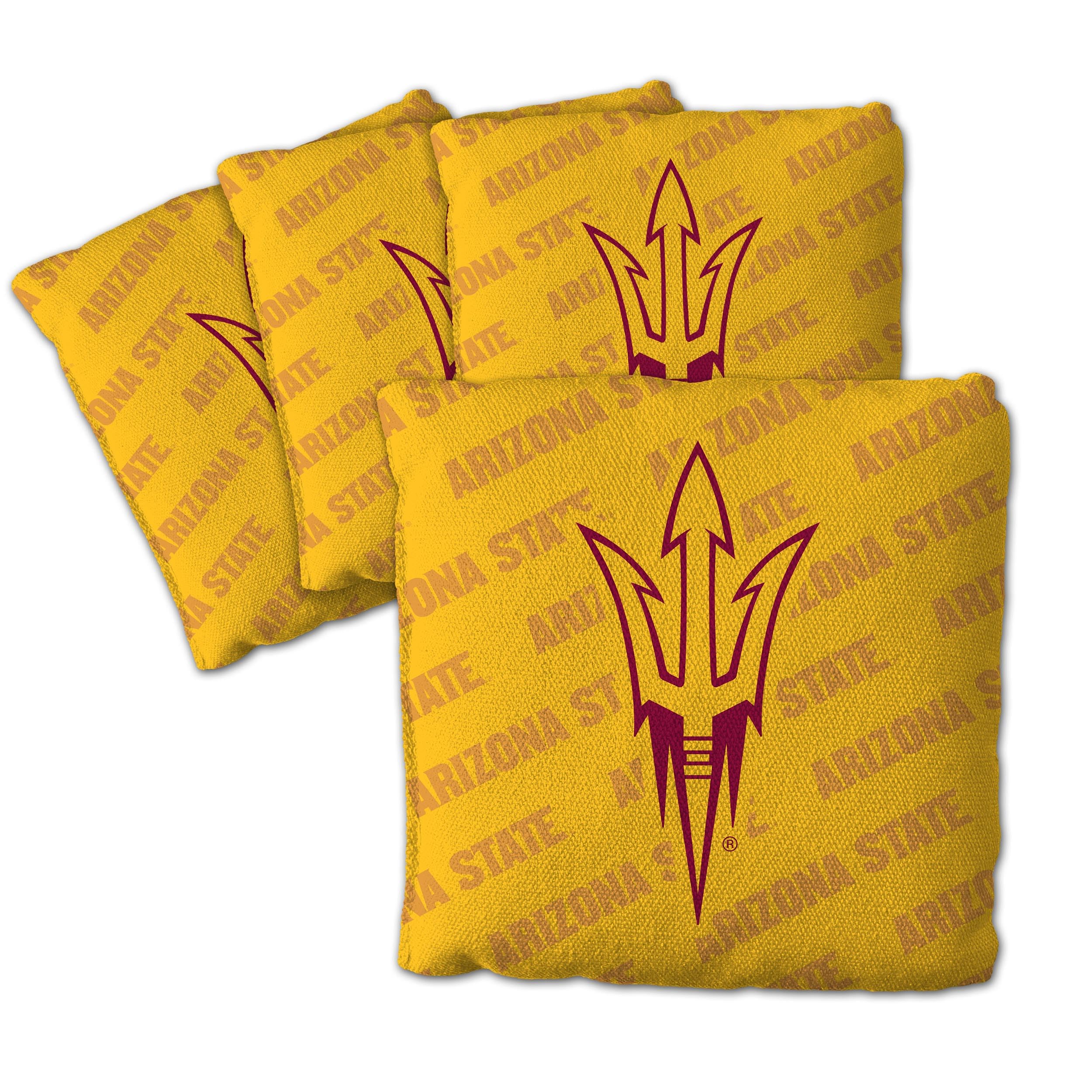 YouTheFan NCAA Arizona State Sun Devils Cornhole Bags - 4PK - Yellow - Sports Collectibles, Sports Memorabilia, Sports Fan Shop, Sports Gifts
