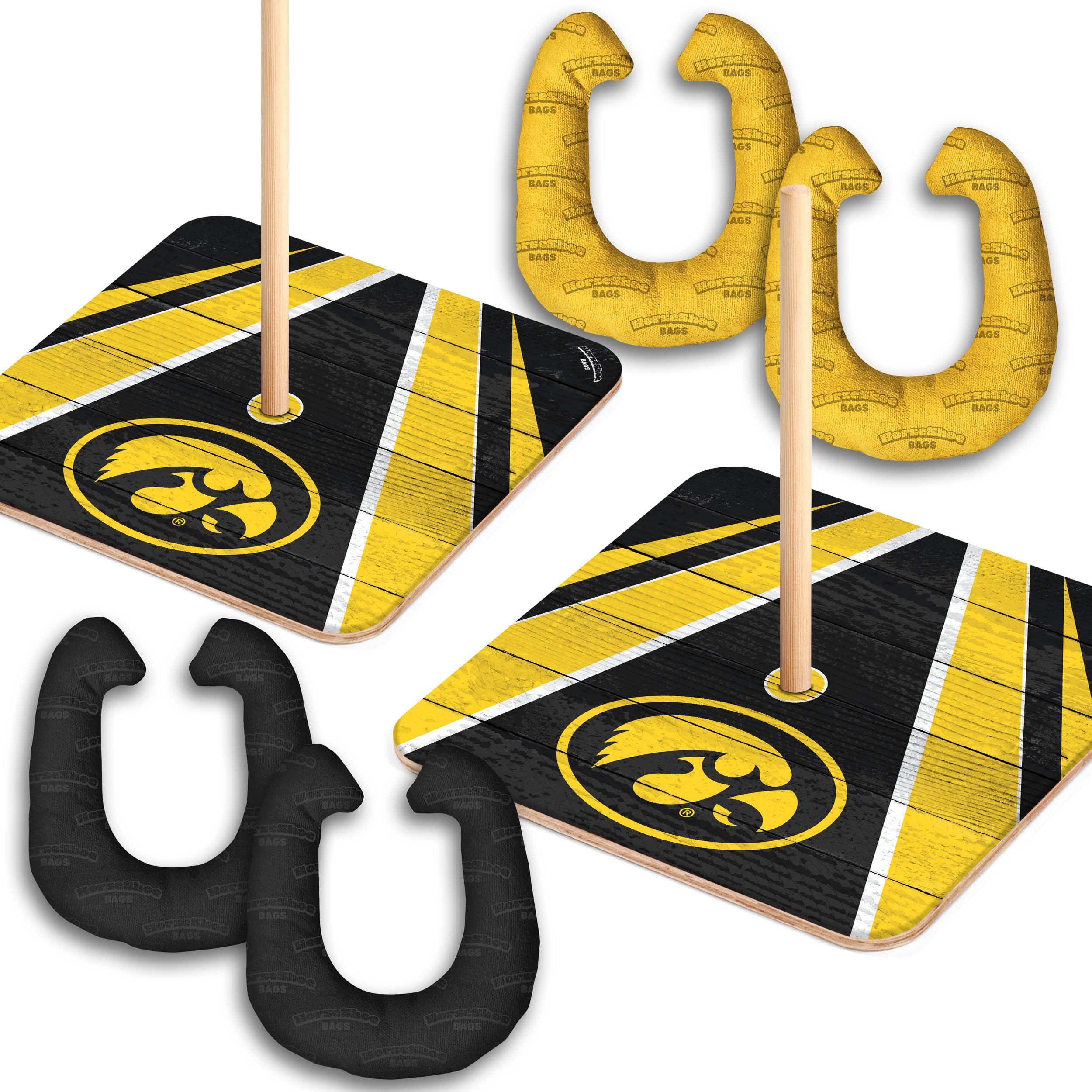 YouTheFan NCAA Iowa Hawkeyes Horseshoe Bags - Sports Collectibles, Sports Memorabilia, Sports Fan Shop, Sports Gifts