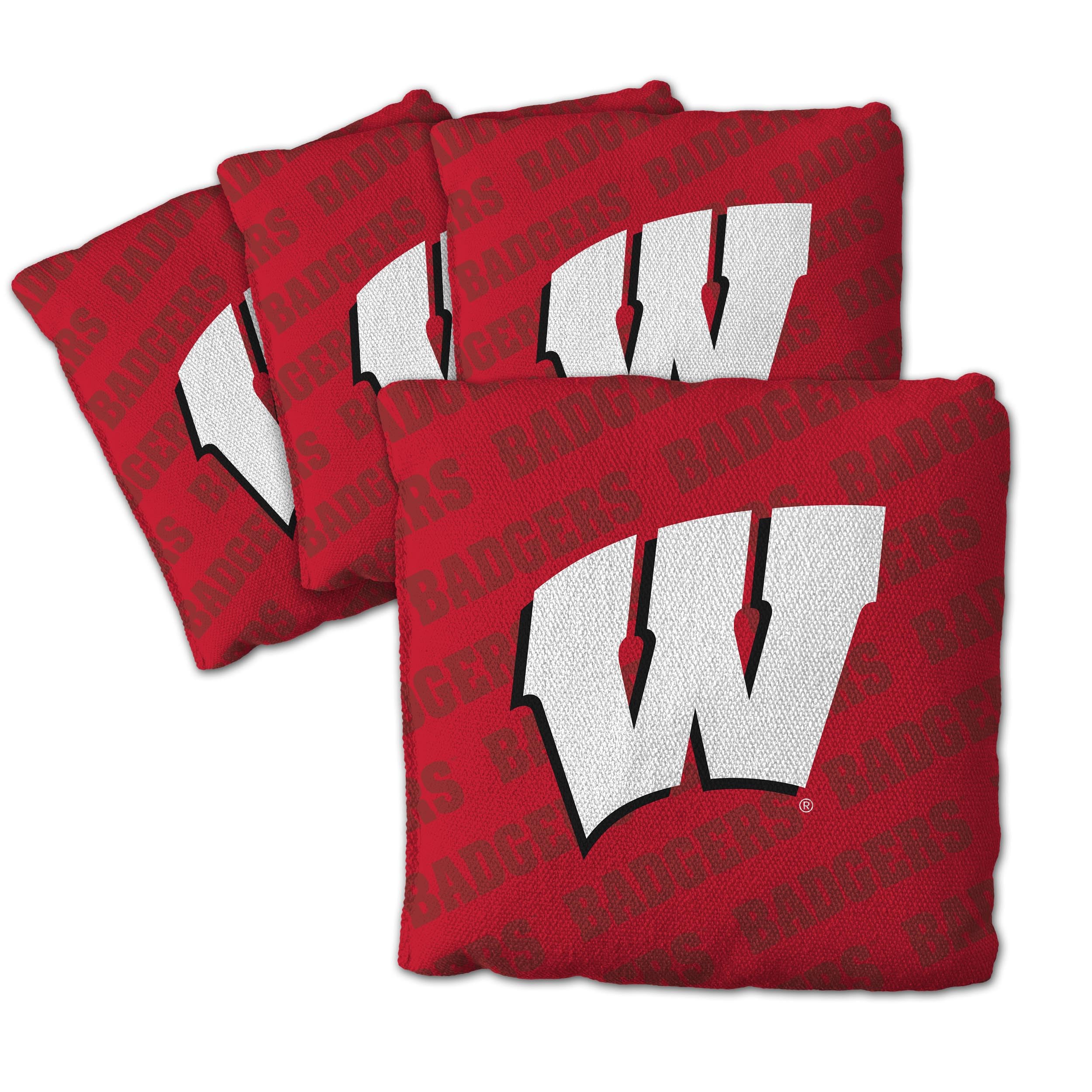 YouTheFan NCAA Wisconsin Badgers - Cornhole Bags - 4PK - Red - Sports Collectibles, Sports Memorabilia, Sports Fan Shop, Sports Gifts