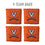 YouTheFan NCAA Virginia Cavaliers Cornhole Bags - 4PK - Orange - Sports Collectibles, Sports Memorabilia, Sports Fan Shop, Sports Gifts