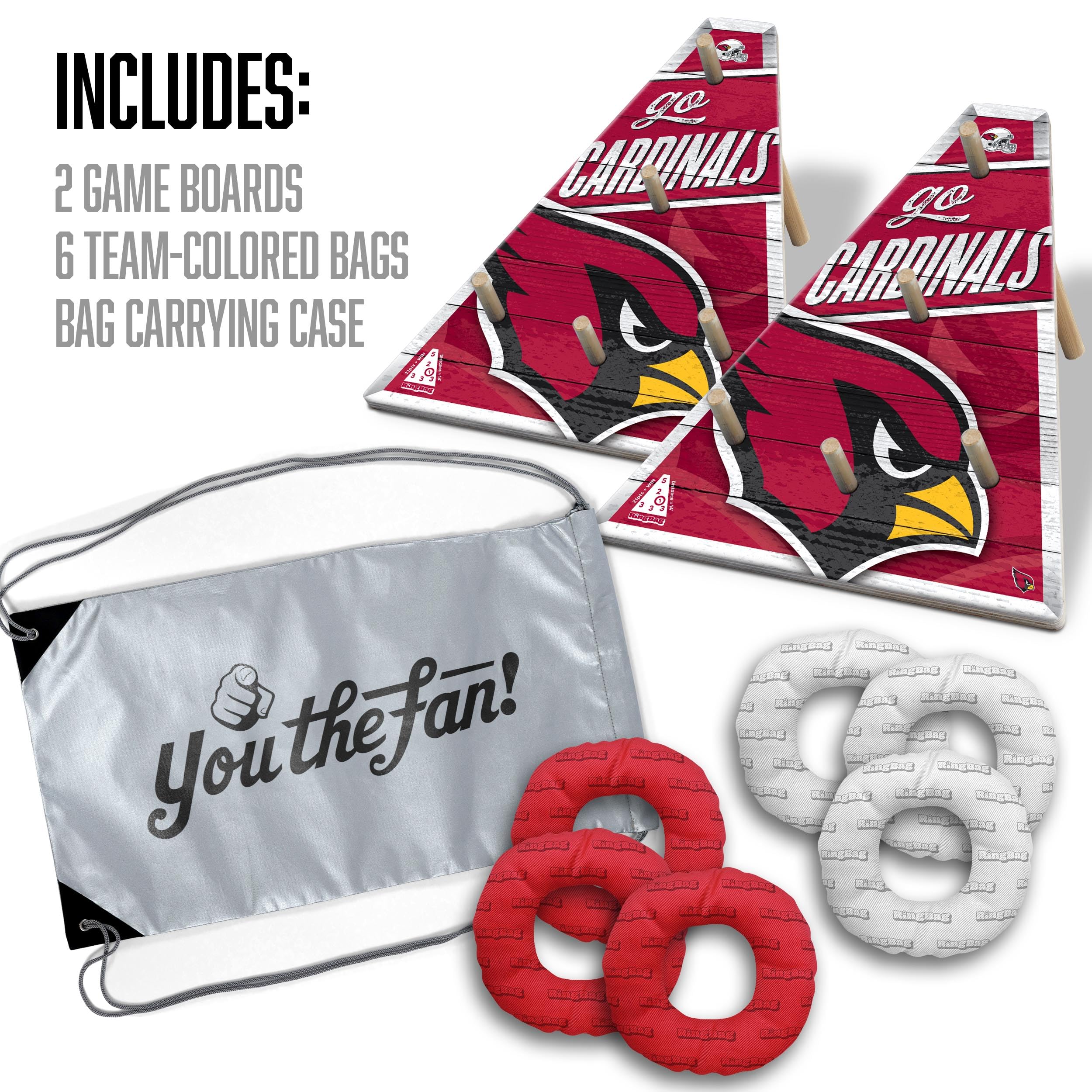 YouTheFan NFL Arizona Cardinals RingBag - Sports Collectibles, Sports Memorabilia, Sports Fan Shop, Sports Gifts