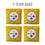 YouTheFan NFL Pittsburgh Steelers Cornhole Bags - 4PK - Yellow - Sports Collectibles, Sports Memorabilia, Sports Fan Shop, Sports Gifts
