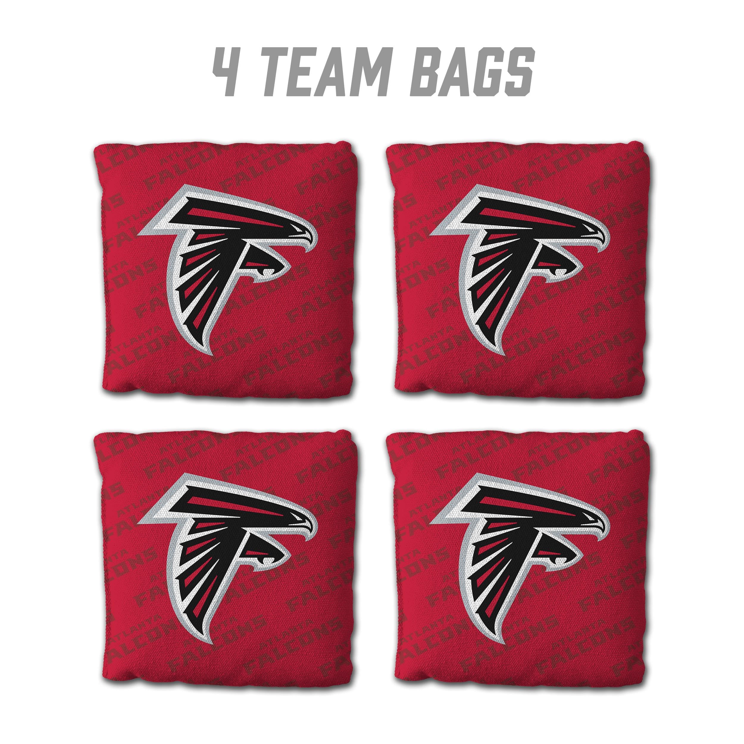 YouTheFan NFL Atlanta Falcons Cornhole Bags - 4PK - Red - Sports Collectibles, Sports Memorabilia, Sports Fan Shop, Sports Gifts