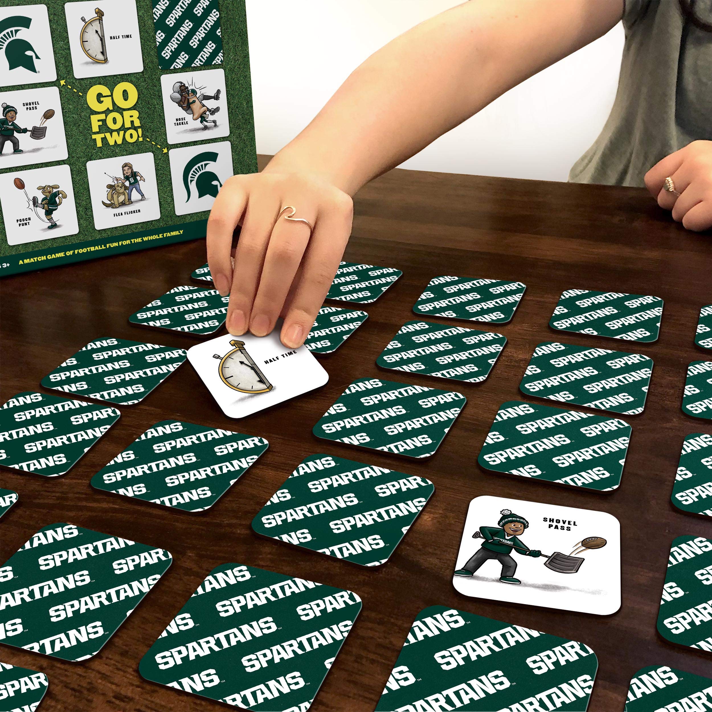 YouTheFan NCAA Michigan State Spartans Licensed Memory Match Game - Sports Gifts, Sports Memorabilia, Sports Collectibles, Fan Shop