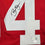 Framed Autographed/Signed Brent Jones 35x39 San Francisco Red Football Jersey Beckett BAS COA